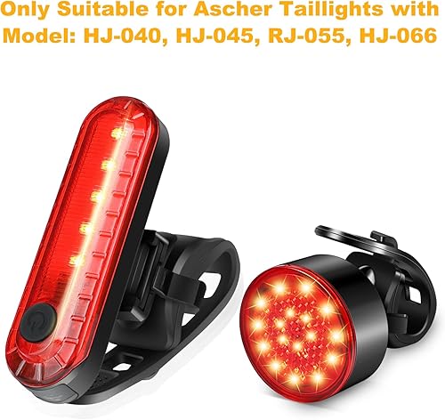 Miniatura 3 de Ascher Soporte de montaje de luz trasera de bicicleta, soporte de luz trasera, soporte de montaje de correa de bicicleta, paquete de 1