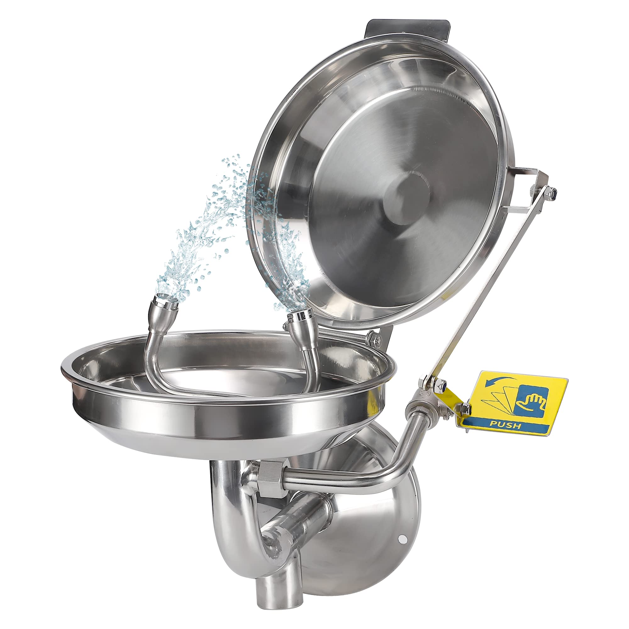 Amazon.co.jp: Frifreego 緊急用洗眼器 壁掛け式 カバー付き