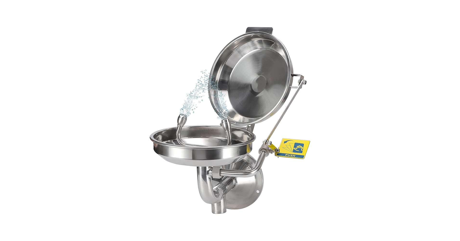 Amazon.co.jp: Frifreego 緊急用洗眼器 壁掛け式 カバー付き