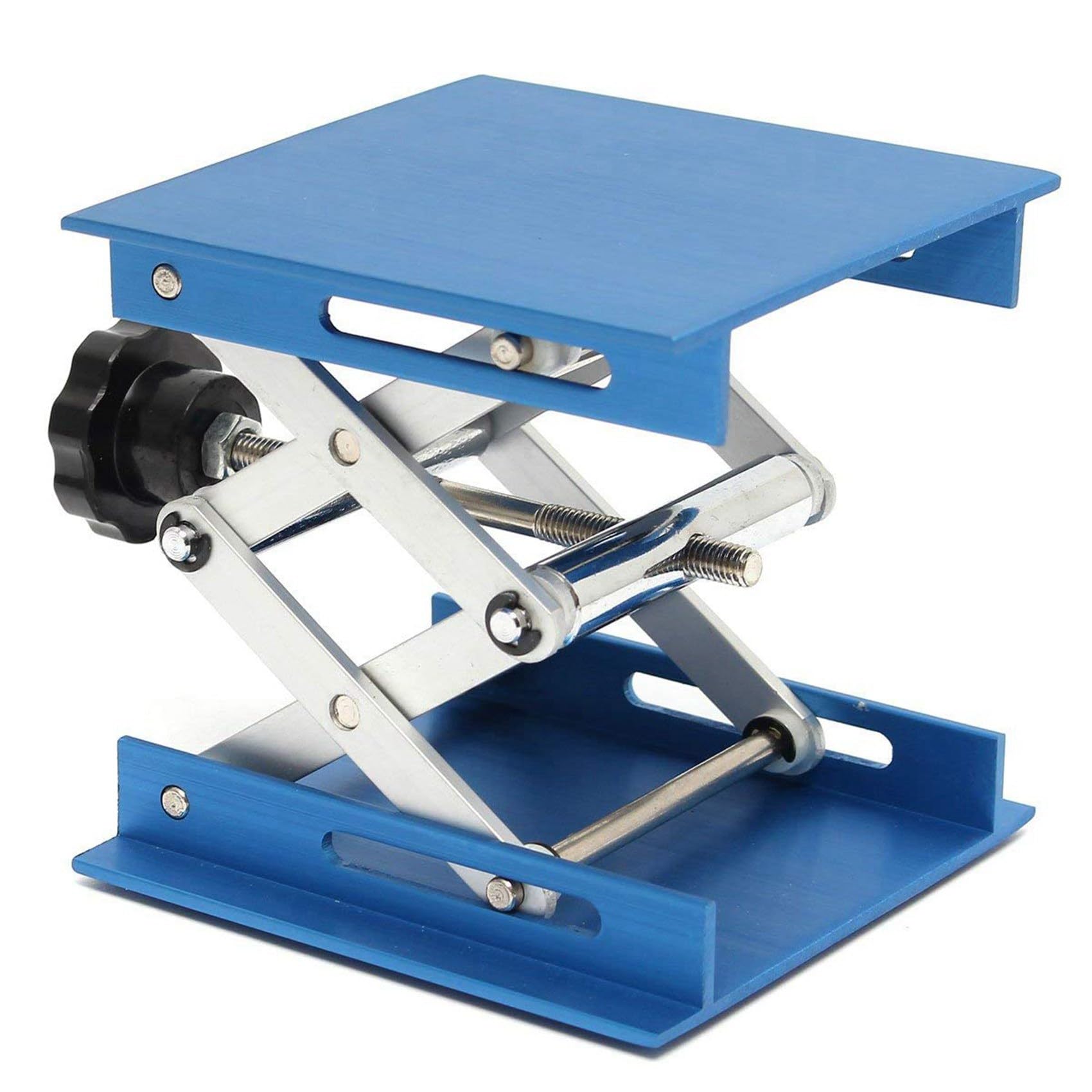 Gato elevador de tijera de laboratorio, plataforma de mesa de control de altura plegable para aplicaciones químicas, diseño duradero y portátil