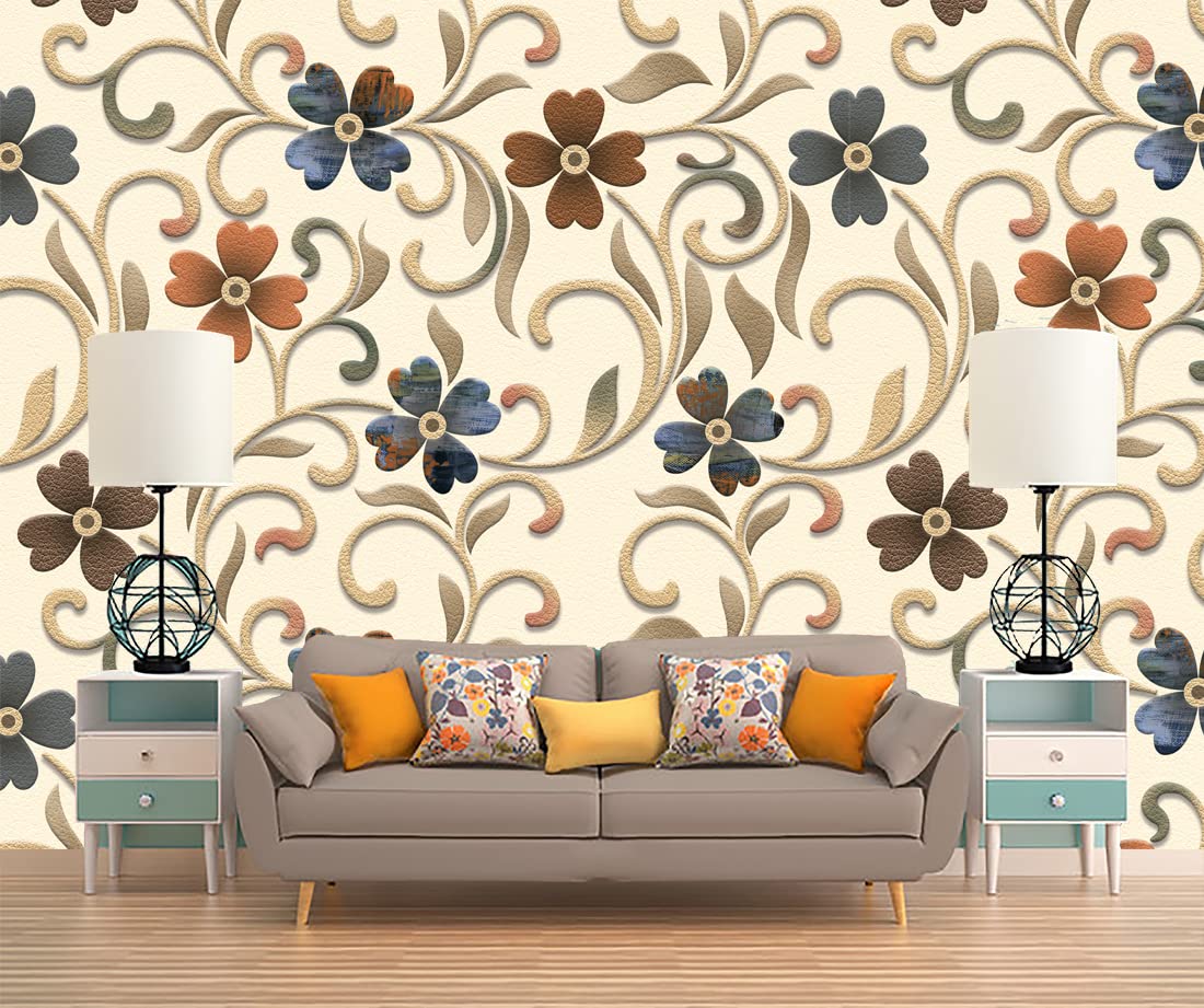 HD PRINT House Floral Wallpaper Self Adhesive Wall Sticker for Home Decor, Living Room, Bedroom, Hall, Kids Room, Play Room (PVC Vinyl, Water Proof708 (120 X 16 INCH) (B09RHBHR83) Amazon Price History, Amazon Price Tracker