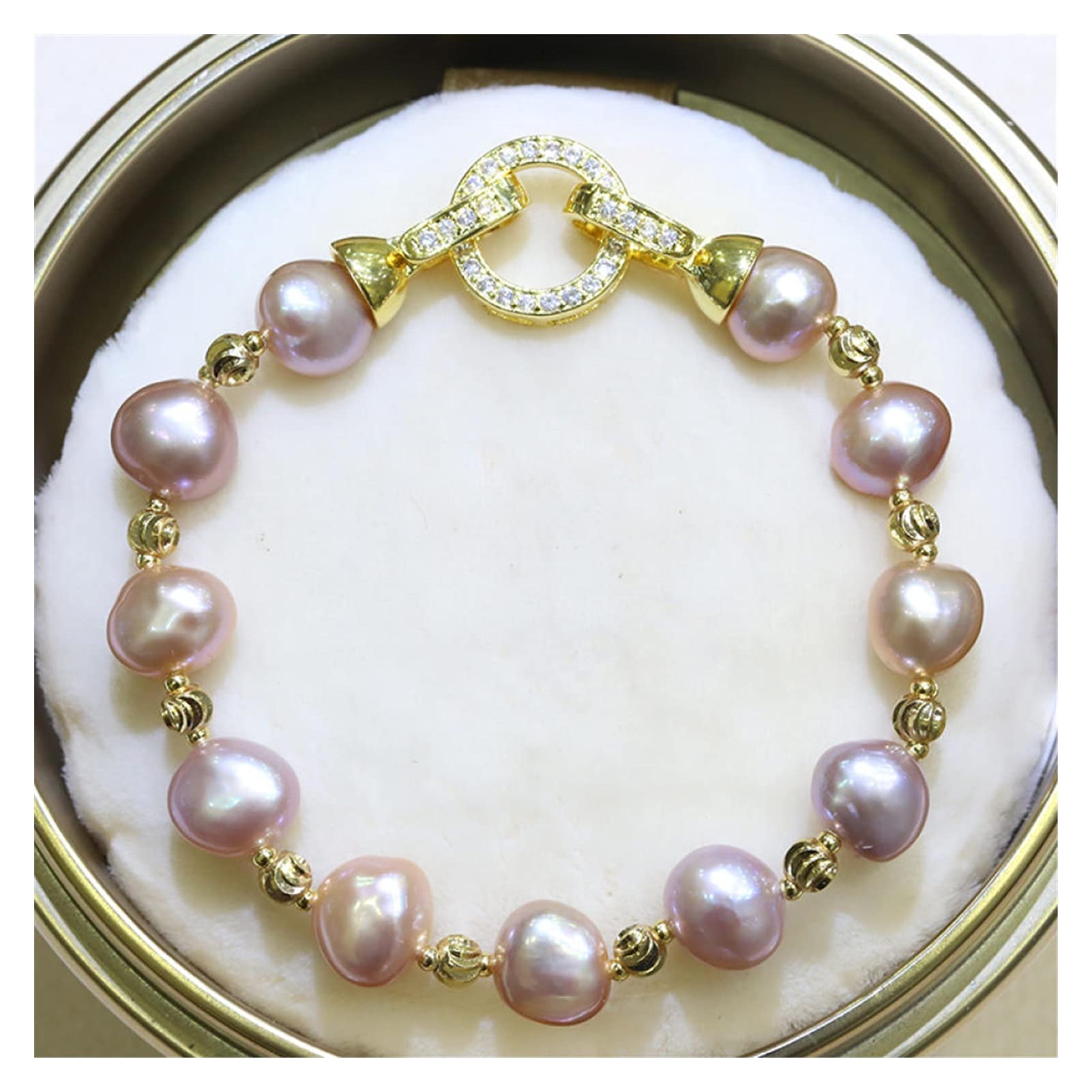 Pulseras para Mujer barrocas, Pulseras de Perlas Naturales de Agua Dulce, joyería de Perlas Irregulares de Colores Mezclados, Azul, 45cm