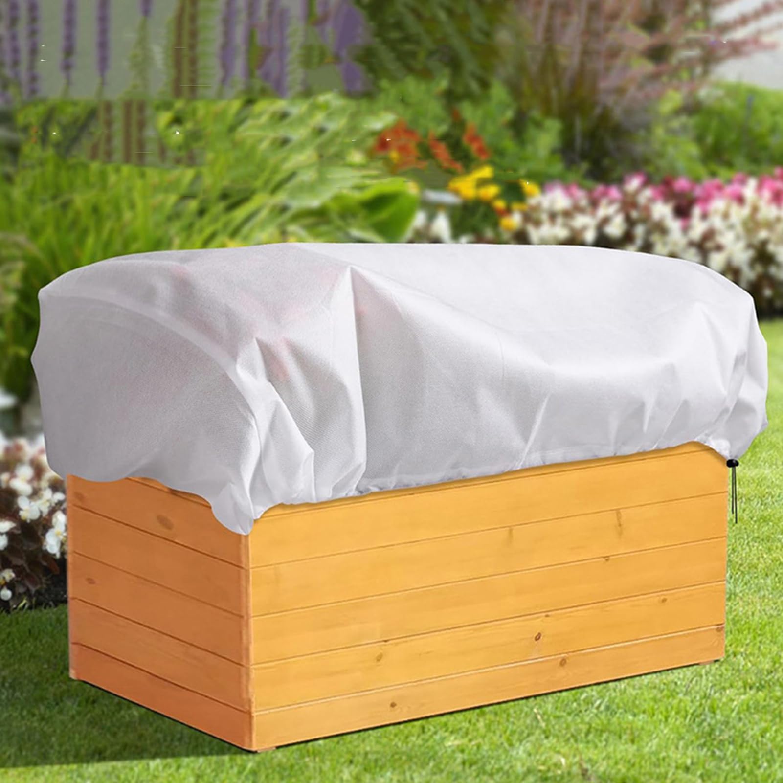 Housse Protection Pour Tonneau Froid - Tissu Oxford 88x88x80 Cm - Imperméable Résistant UV - Coutures Renforcées - Jardin Extérieur