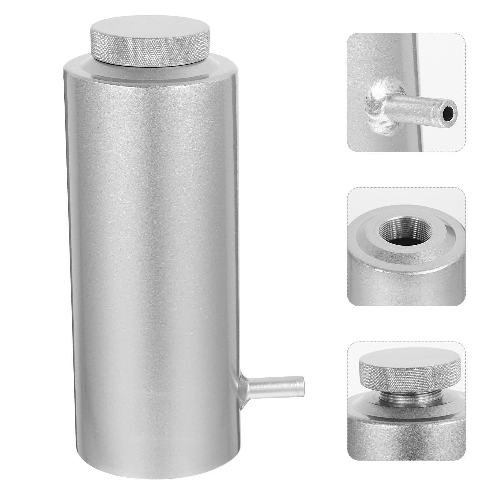 Outanaya Kit de Réservoir D'appoint pour Liquide de Refroidissement Voiture 800ml en Alliage D'aluminium Vase D'expansion et Trop-plein pour Radiateur Automobile