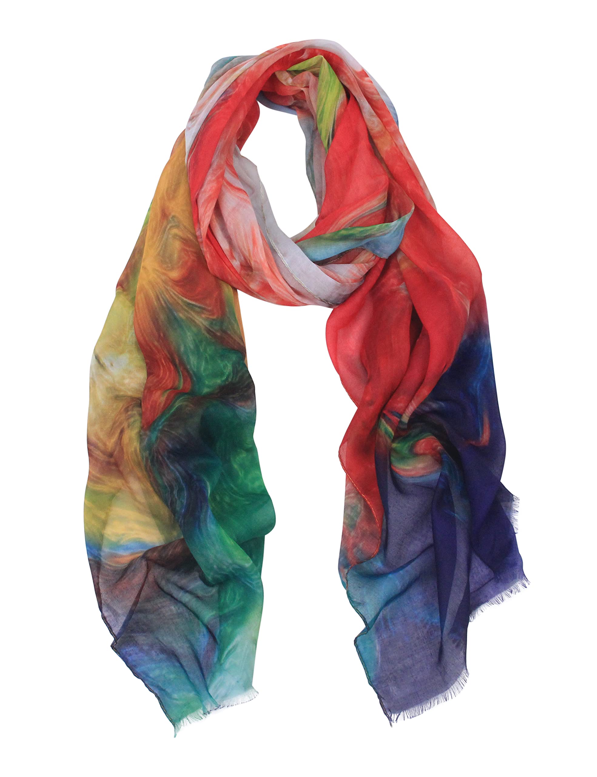 PANTONIGHT Scarf for Women Lightweight Print Fashion for Spring Fall Winter Scarves Shawl Wrap…