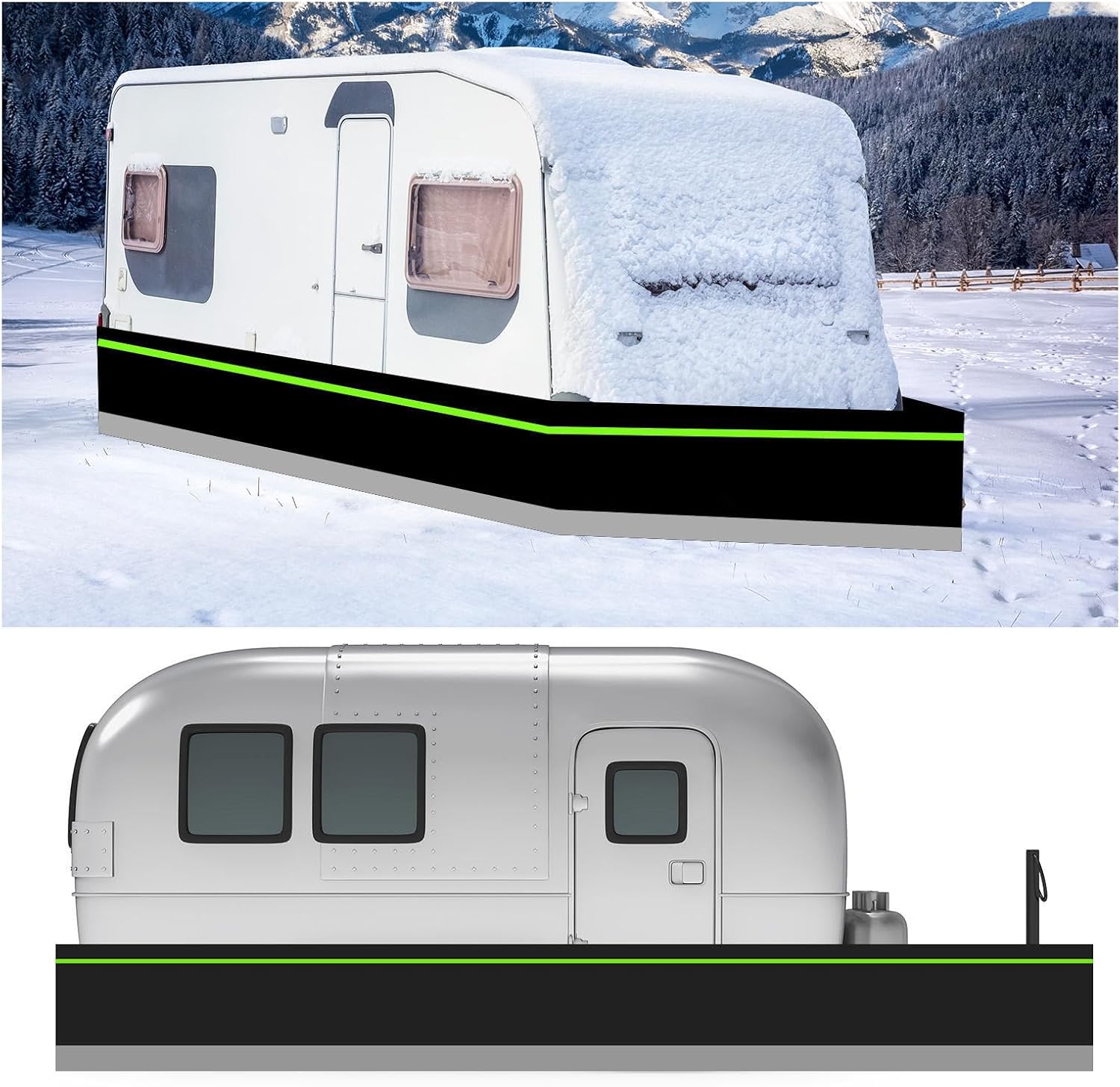 Required Rv Skirting for Winter 37.5 Inches High Rv Skirting for 5th Wheel Convenient Storage Mobile Home Exterior,36m/118ft