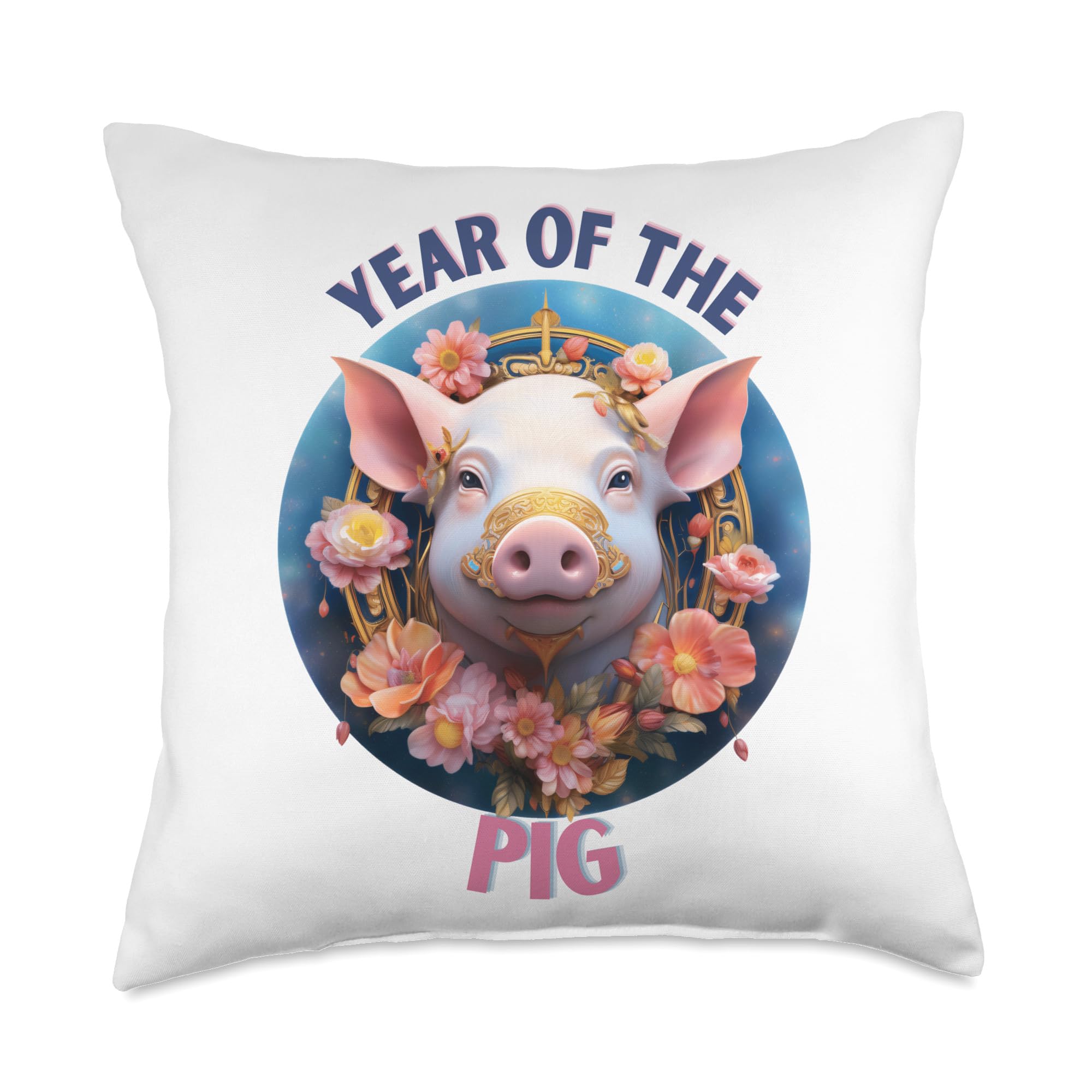 Amazon.com: Crypto Rollie Year of The Pig 2 Throw Pillow, 18x18, Multicolor  : Home & Kitchen