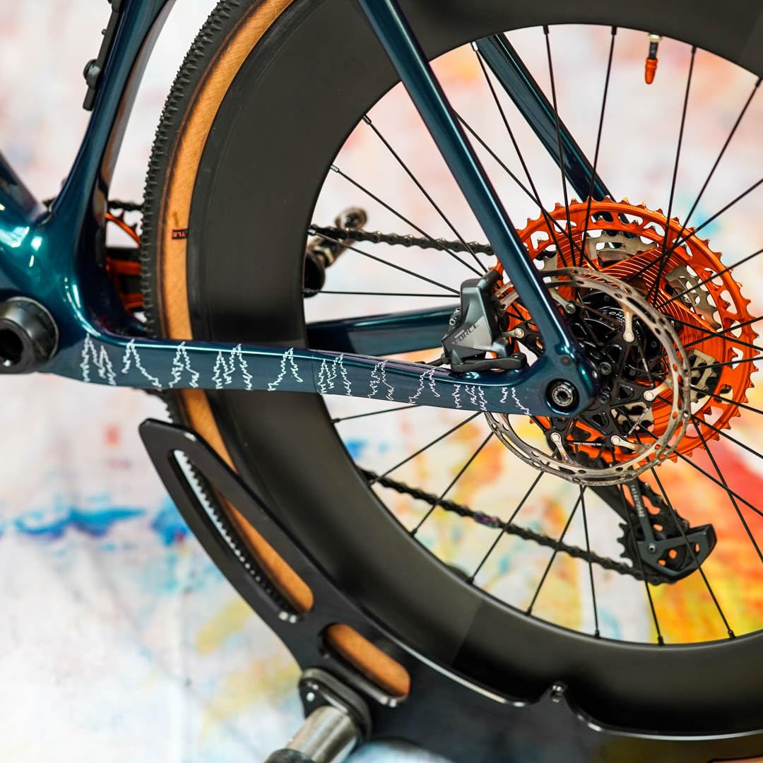 unleazhed Gravelbike - Pellicola protettiva per telaio opaca, per Gravel Bikes Made in Germany, set completo di protezione del telaio