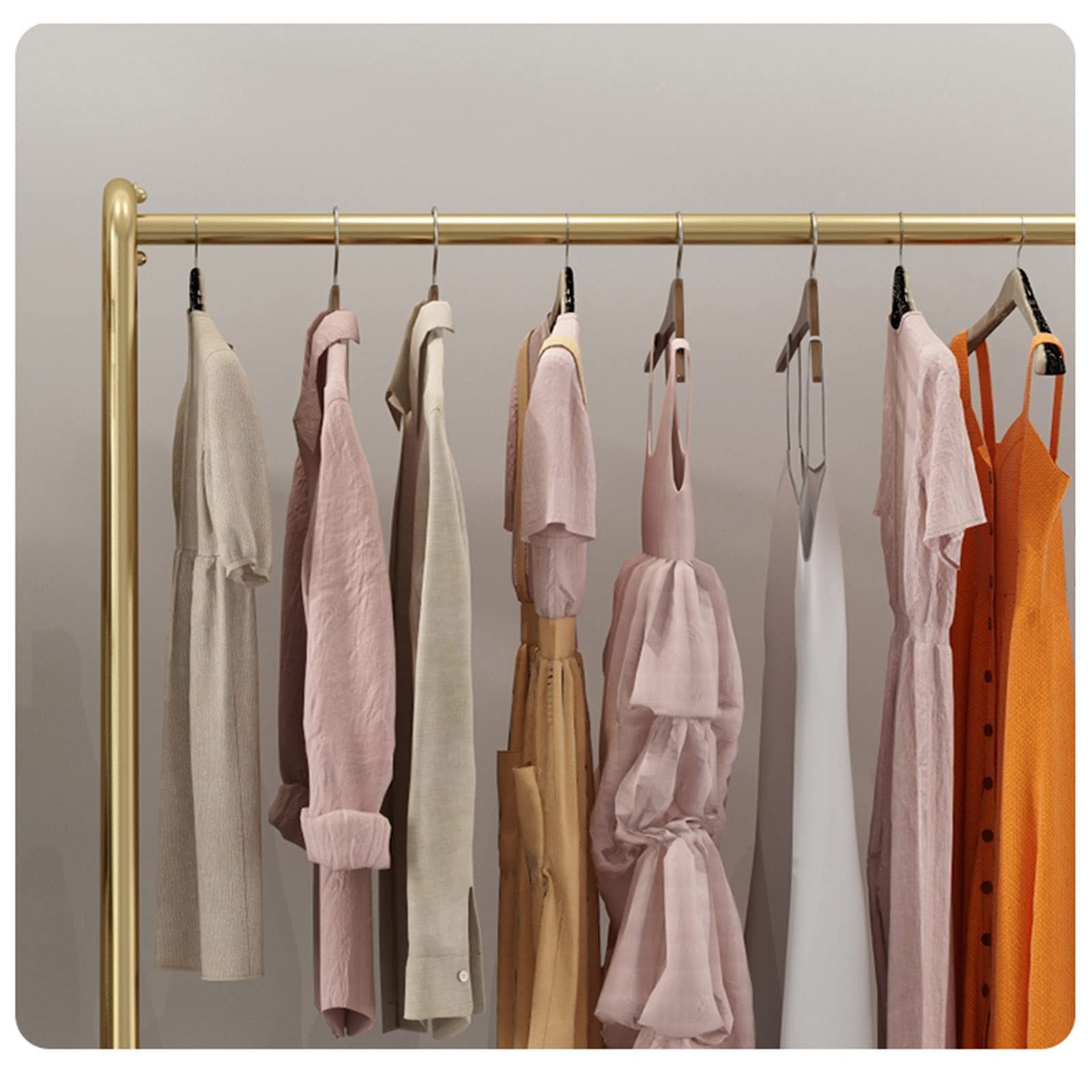 Appendiabiti Per Esposizione Di Vestiti Con Ruote, Scaffali Per Negozi Di Abbigliamento Al Dettaglio, Appendiabiti Commerciale Indipendente Per Appendere Vestiti, Montaggio Organizer Per Impieghi Gra