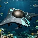 RC Underwater Drone with Camera, App Remote Control Camera Boat, Waterproof Mini WiFi Live Video Transmission, for River Lake Exploration Imaging.