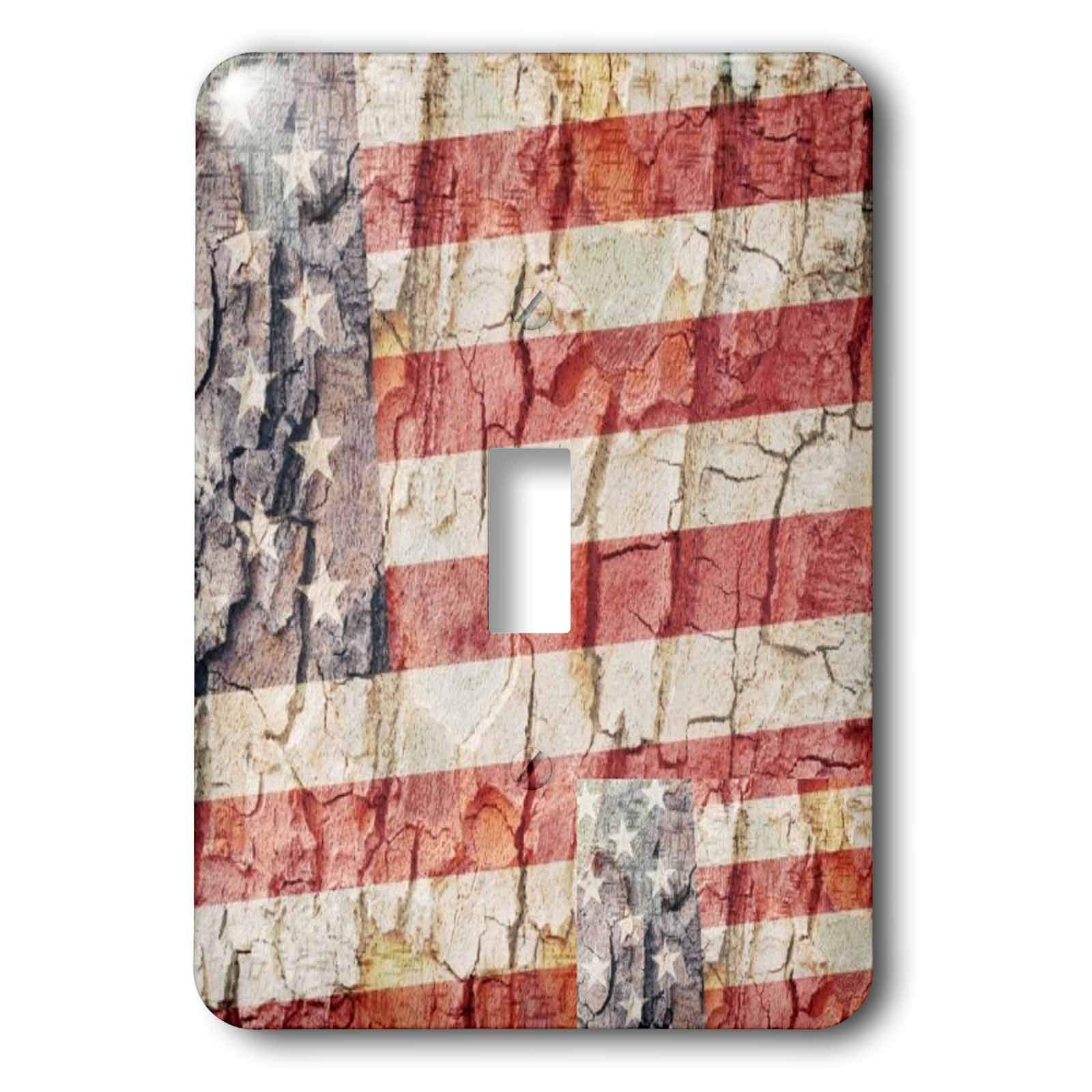 Interrupteur à baïonnette American Flag 3dRose, finition graphique haut de gamme