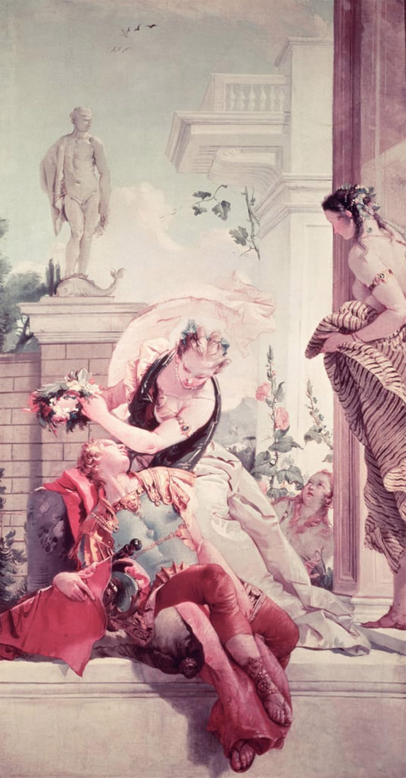POSTERIIk Famous Print Pop Art Wall Art Graffiti Rinaldo and Armida by Battista Tiepolo Art Prints for Home Decor 60x90cm