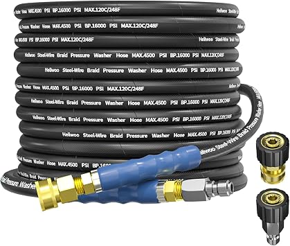 Pressure Washer Hose 3/8" 50 FT with 3/8 Quick Connect