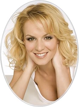 Custom Memorial Portrait, Porcelain Photo, Color Porcelain Tiles, Durable Ceramic Photo Tile Plaque Oval-Shaped Special Memorial Picture Decoration for Headstones Install in Minutes UV 7.1" x 5.1