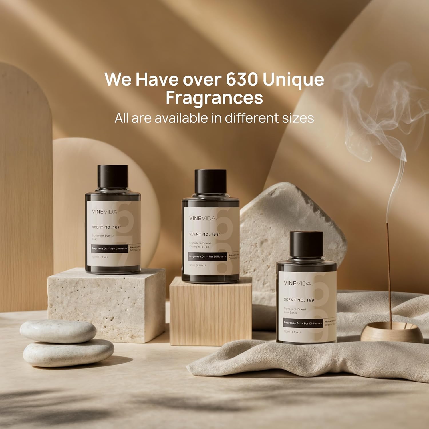 VINEVIDA Santal Diffusers Oil - Santal Essential Oils for Diffuser - Diffuser Oil Refill [32 oz]