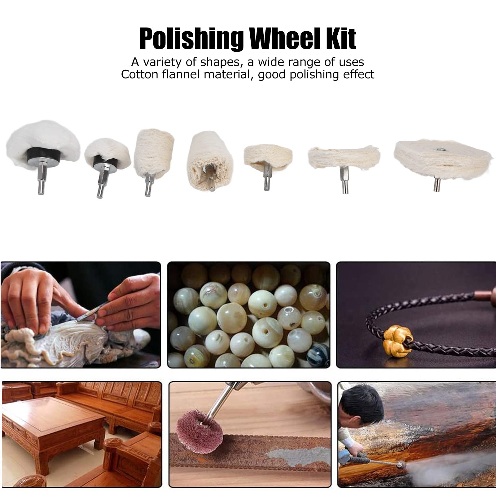 Set Di 7 Ruote Per Lucidatura Per Trapano, K Ruota ... - Aliexpress - Foto 12