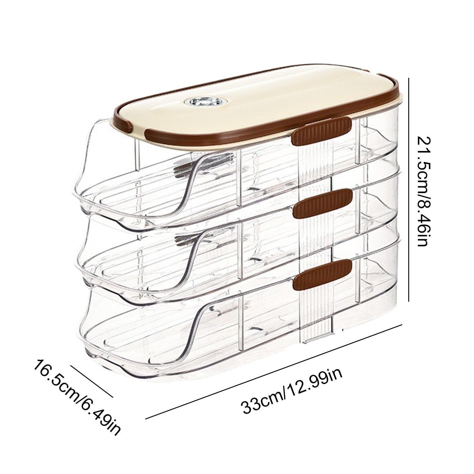Eierspender für den Kühlschrank,Rolldown-Kühlschrank-Eierspender,3