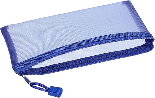 YOKIVE Paquete de 6 bolsas de malla para cosméticos, estuches de nailon A6 | Organizadores de viaje con cremallera, bolsa de maquillaje, ideal para