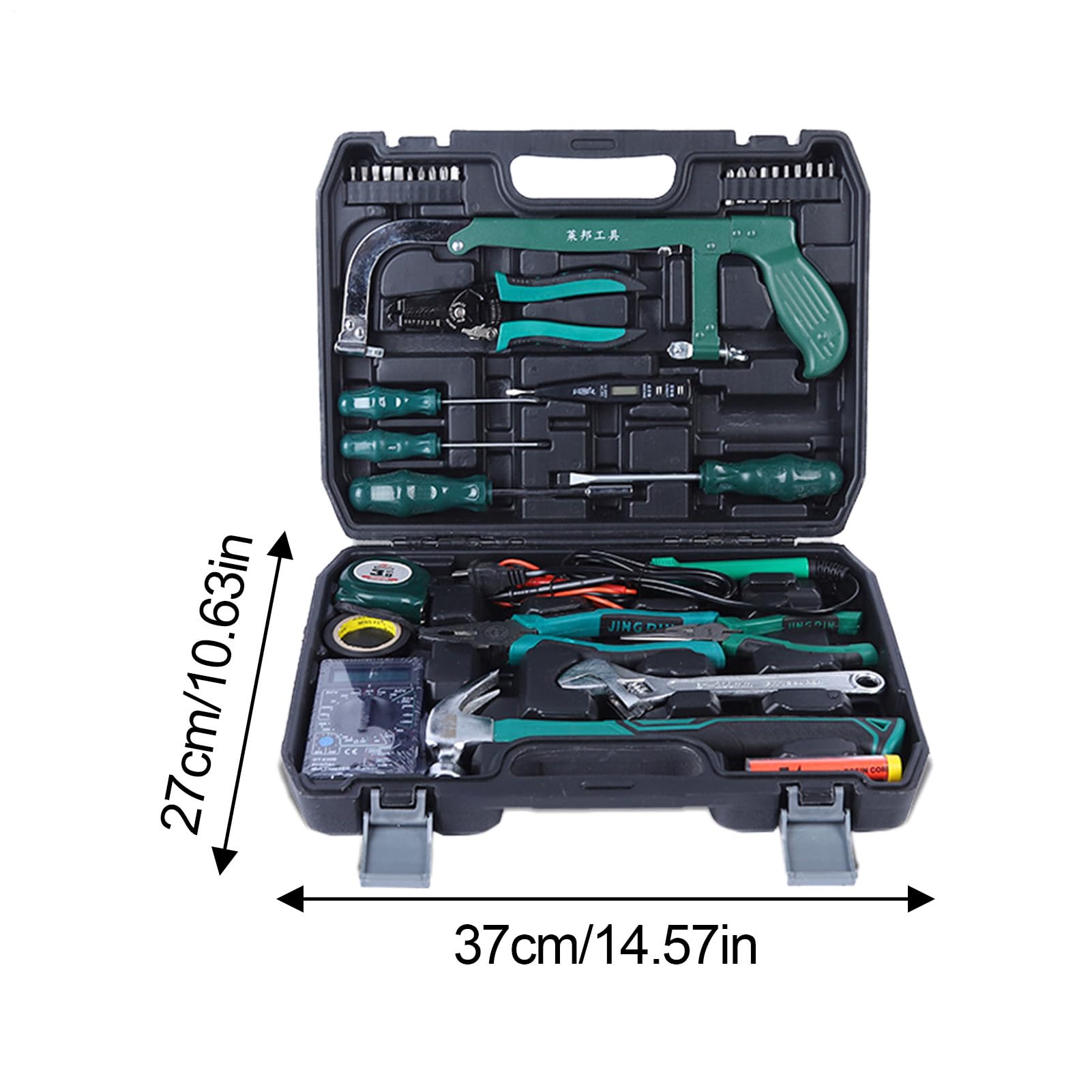 Kit di Attrezzi per Auto e Veicoli 39 Pezzi Multifunzione | Set Cassetta degli Attrezzi per Viaggi Campeggio SUV Furgone Barca
