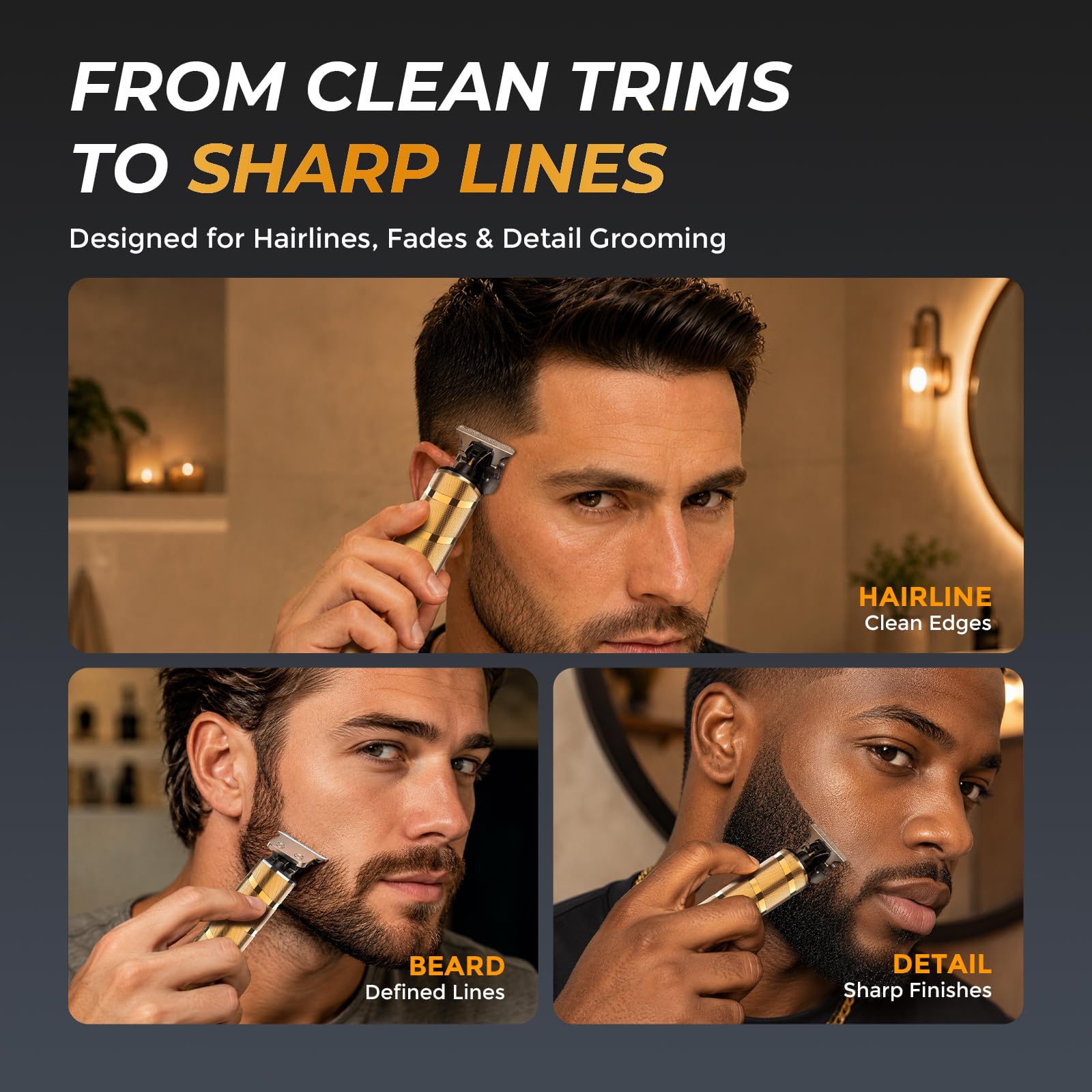 Ufree Professional T-Blade Beard and Hair Trimmer for Men