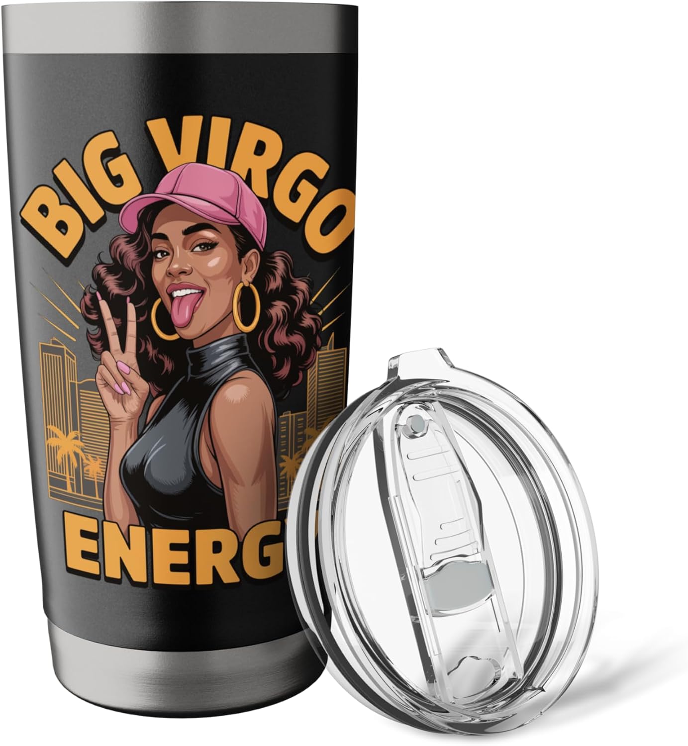 Big Virgo Energy Stainless Steel Insulated Tumbler - Image 5