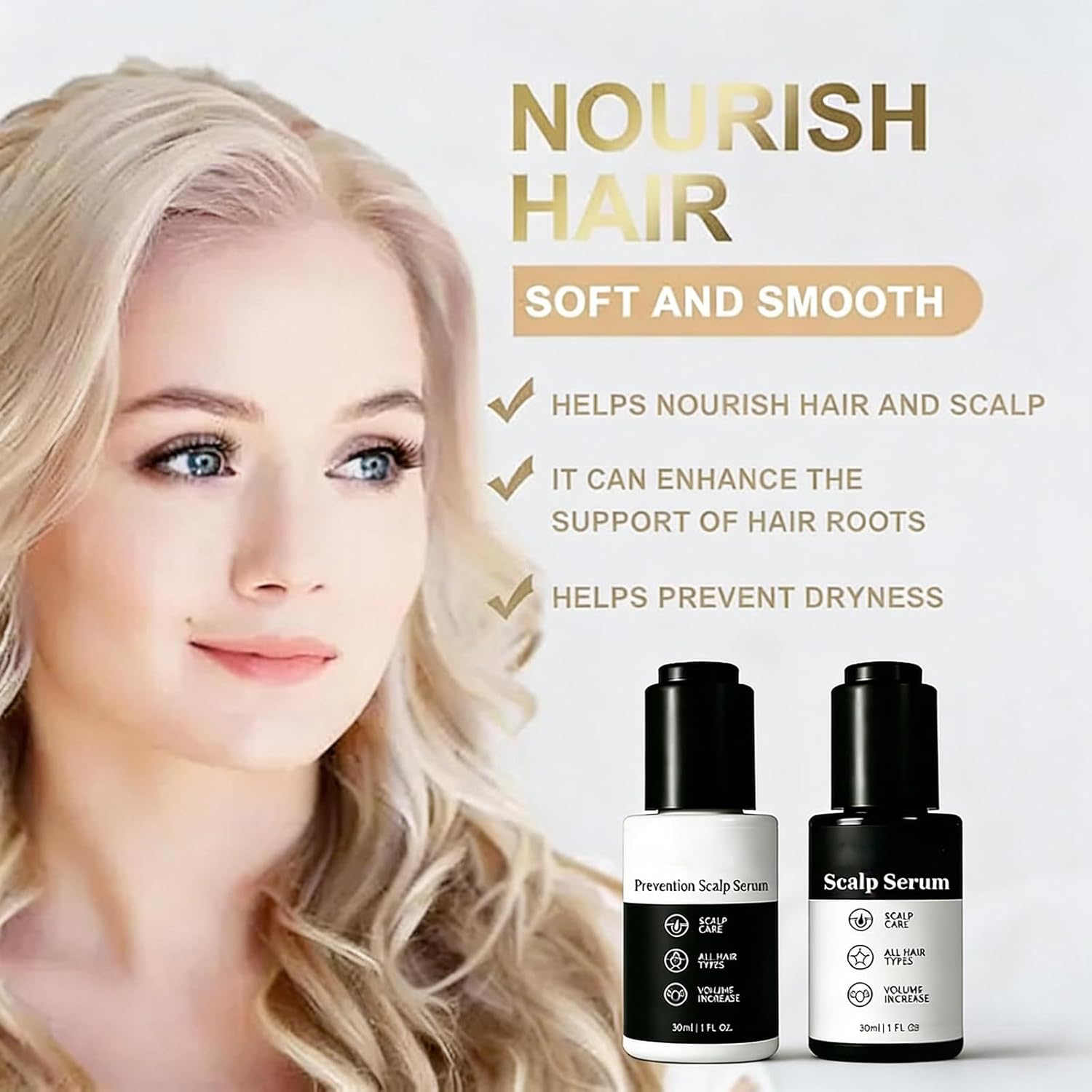 Kilgour Md Hair Serum Bundle,Kilgour Md Hair Growth Serum - A Hair Care Essence Containing Various Plant Active Ingredients, Suitable For Both Men And Women, It Can Prevent Hair Loss, 2FL OZ (1set)