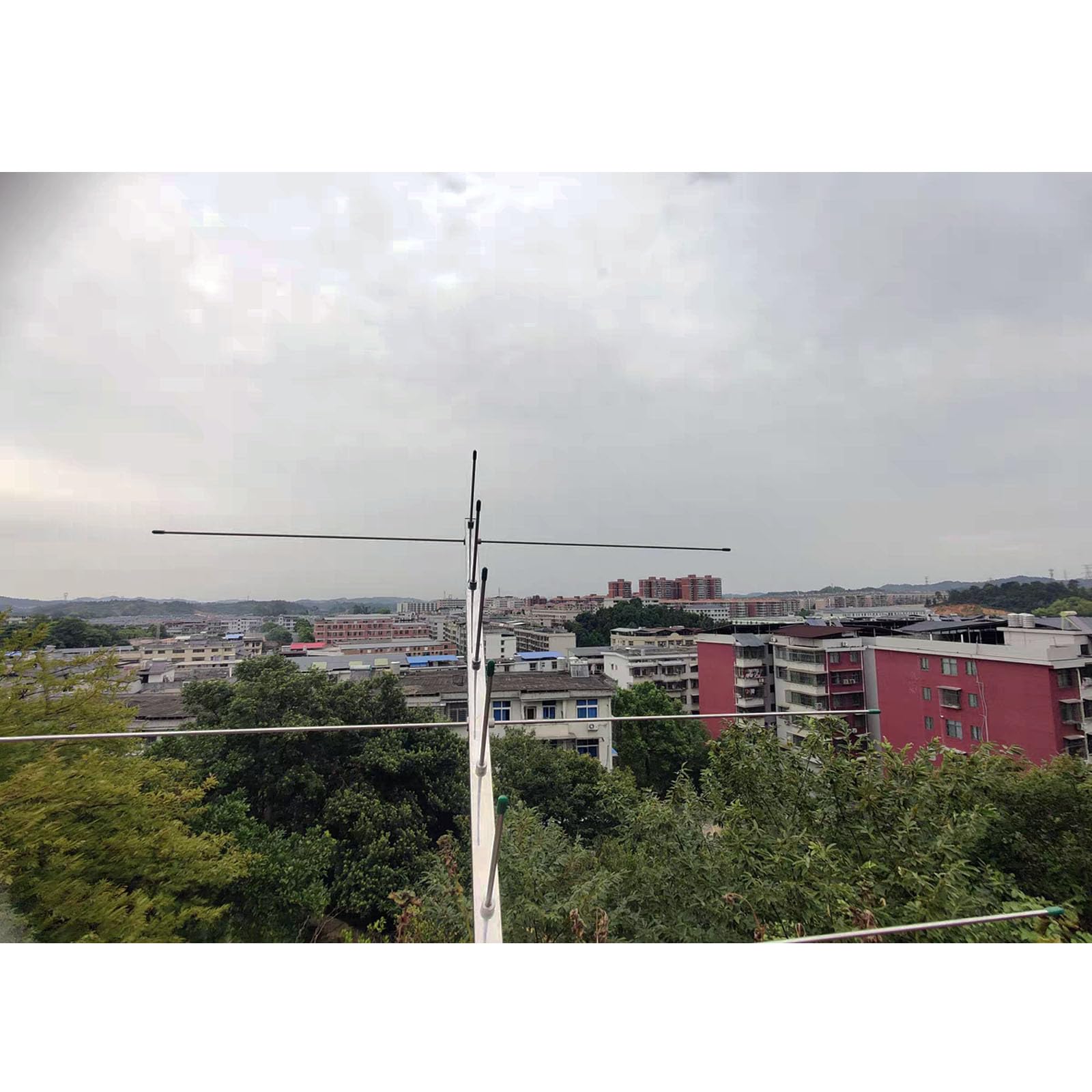 YAGI Antenna ad alto guadagno 10/15dBi 2m/70 cm per esterni GRMS Yagi Antenna 144-148MHz/430-440MHz 11 elementi per sistema ripetitore radio Ham 433 MHz (staffa di montaggio non inclusa)