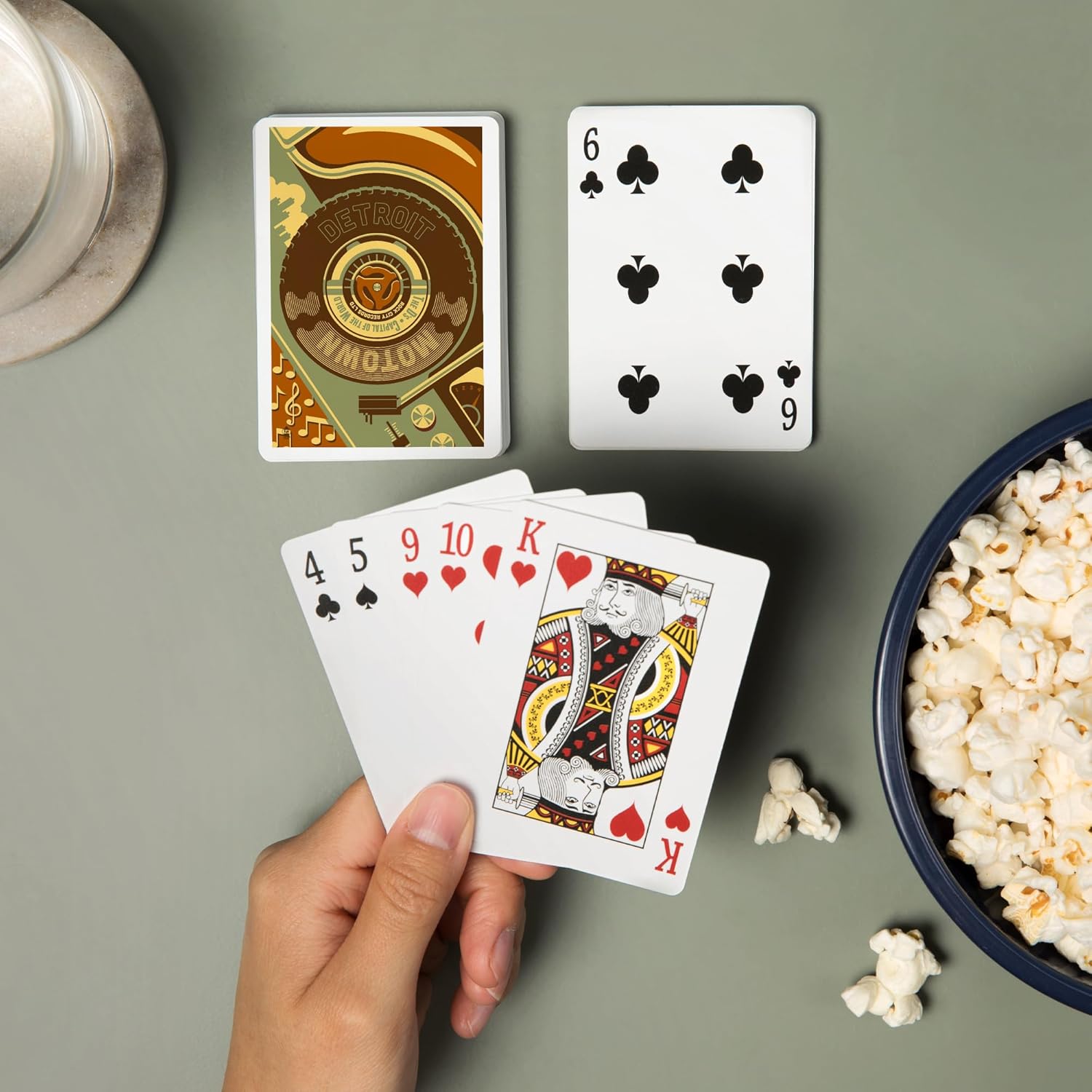 Lantern Press Detroit, Michigan, Motown and Motor City, 52 Playing Cards for Adults, Poker Size Card Deck