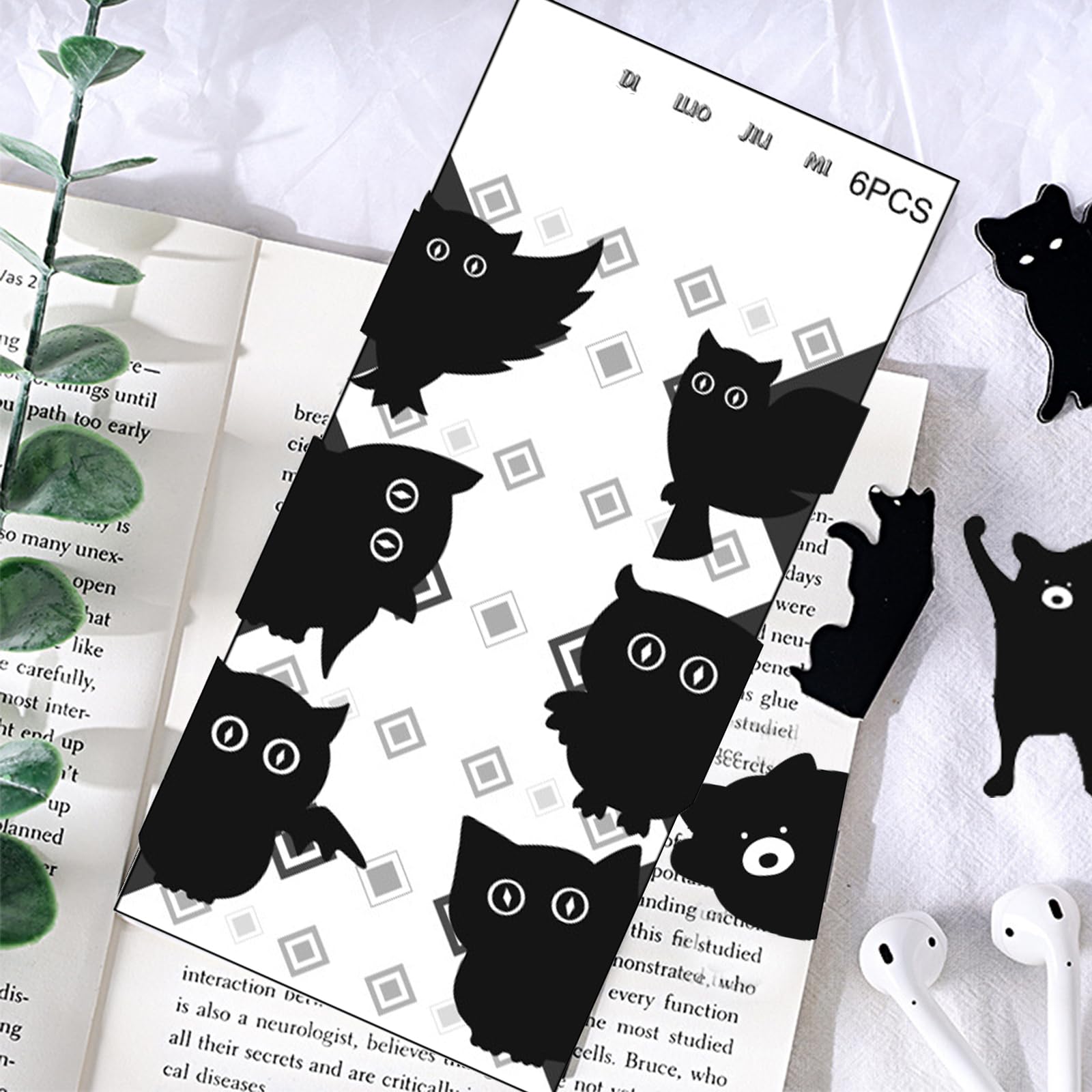 Minging Marcapaginas Magnetico - 24 Piezas de Puntos de Libro con Diseño Animales - Marcadores Originales para Niños