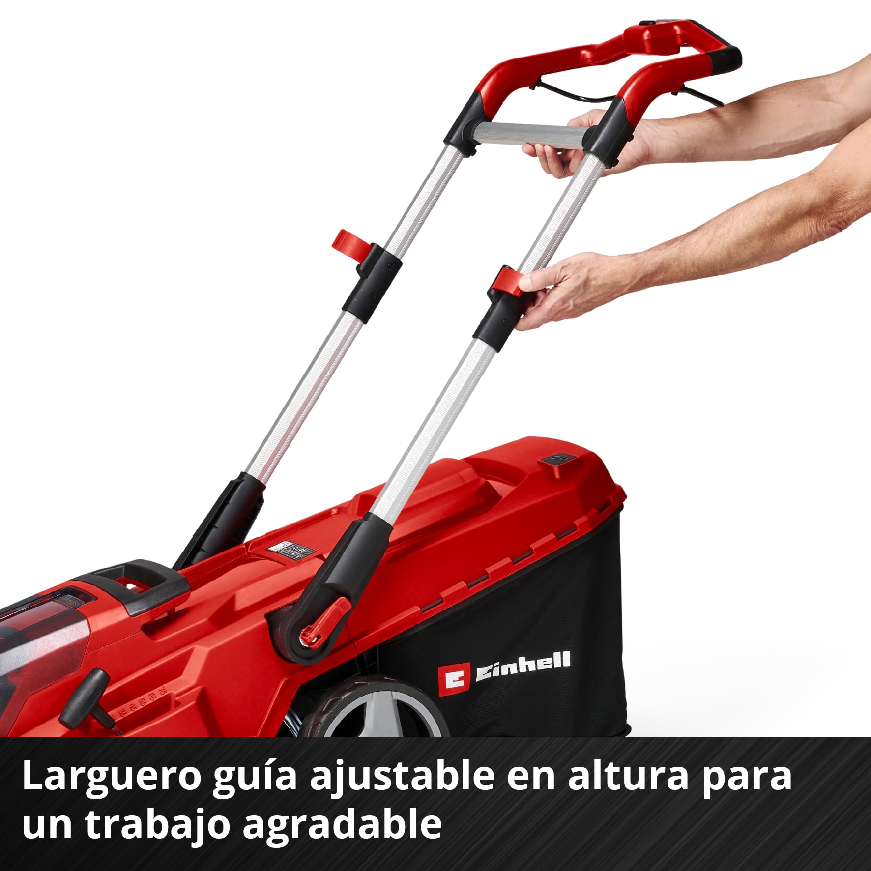 Einhell Kit de cortacésped con batería RASARRO 36/42 Power X-Change (36V, 42cm Anchura Corte, hasta 725m2, sin escobillas, Cesta colectora 50l, función de mantillo, Incl. 2 5,2 Ah, 1 Cargador Gemelo)