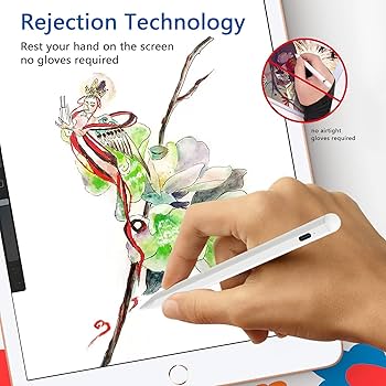 Lápis para Apple iPad 10/9/8/7/6ª geração, Pro 7ª/6ª/5ª/4ª