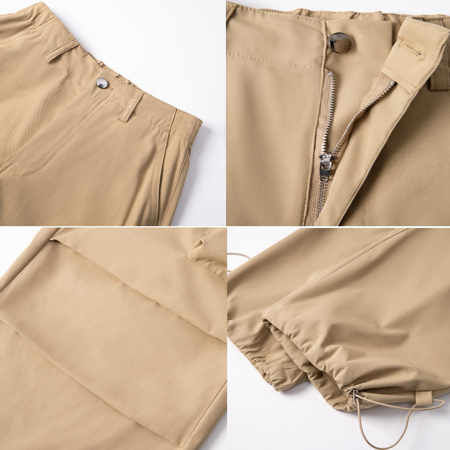 WZIKAI Womens Parachute Cargo Pants Y2K Baggy Cargo Pants Wide Leg Casual Joggers with Pockets - Image 5