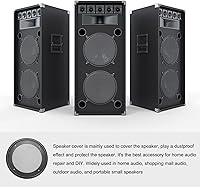 Vista 3 de Cubierta de rejilla de altavoz de malla blanca protector de parrilla de subwoofer (con tornillos), [para bricolaje de audio doméstico] - 4 pulgadas