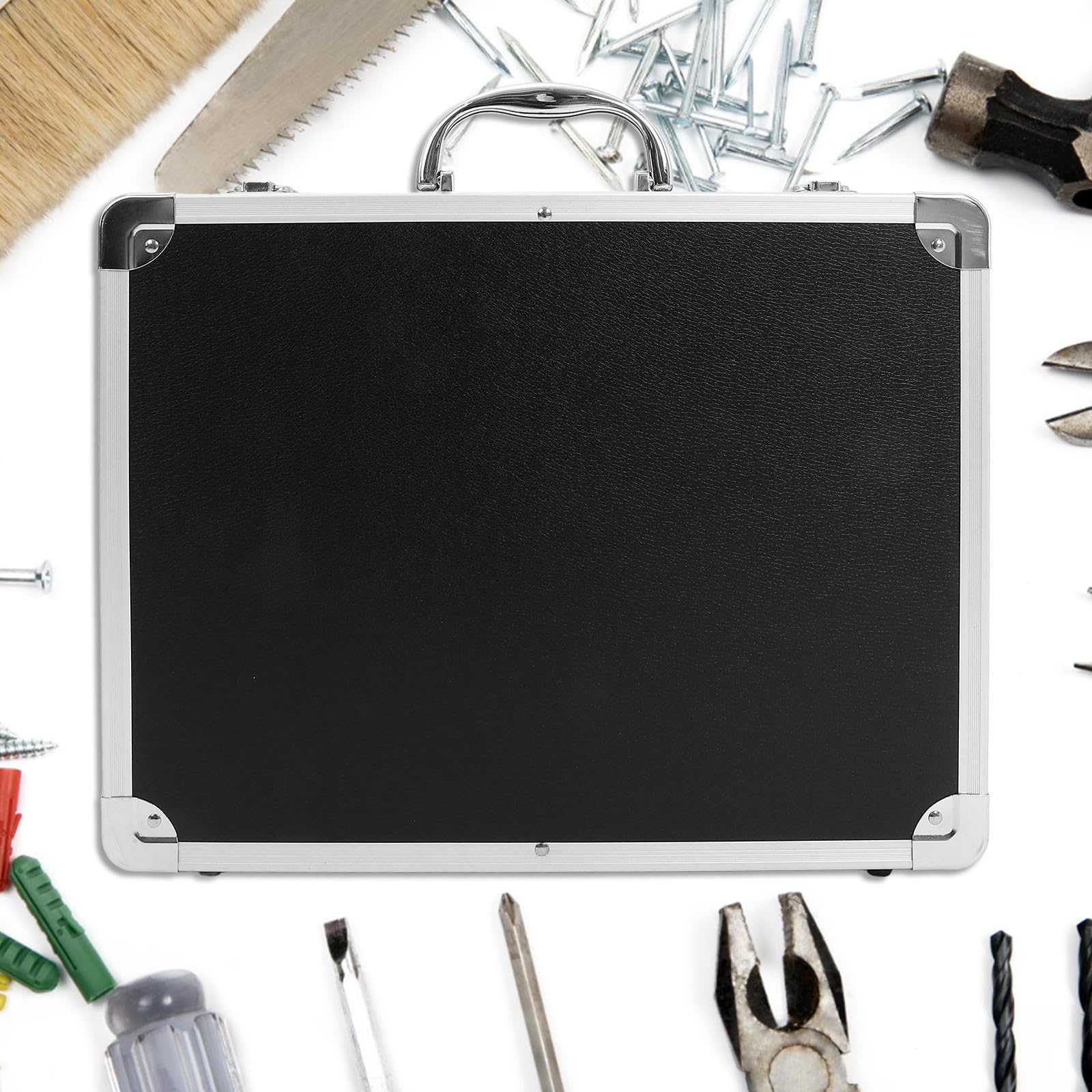 SHINEOFI Boîte à Outils Mallette Multifonction en Alliage D'aluminium Grosse Capacité Serrure à Code pour Rangement de Remède et Cosmétiques, Maison Déplacements