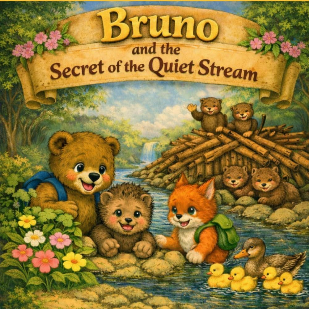 Bruno and the Secret of the Quiet Stream: A Heartwarming Story for Children about Teamwork, Friendship and Helping Others (The Adventures of Bruno the Bear: Kindness and Friendship Tales)