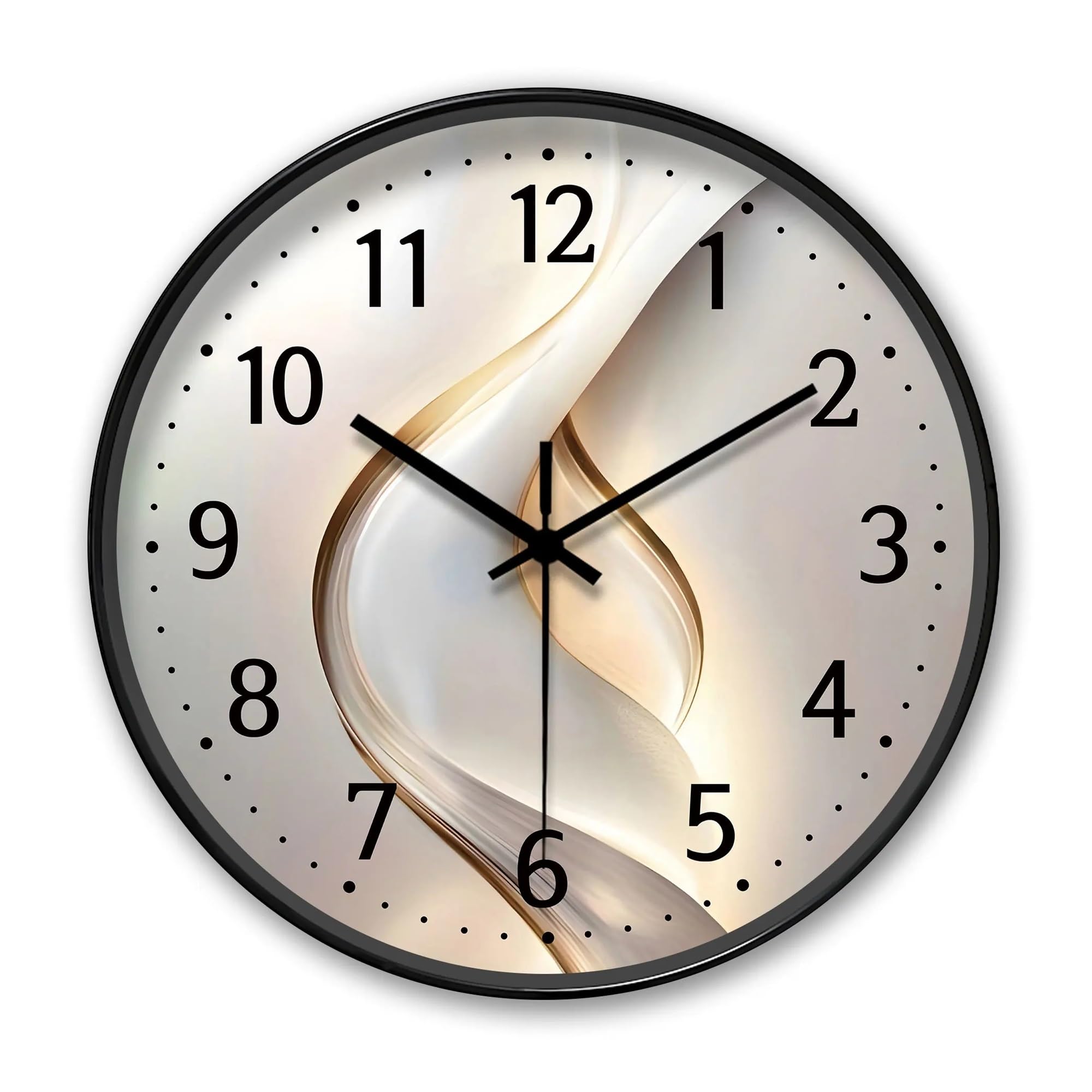 Horloge murale moderne pour salon et chambre au décor épuré clair