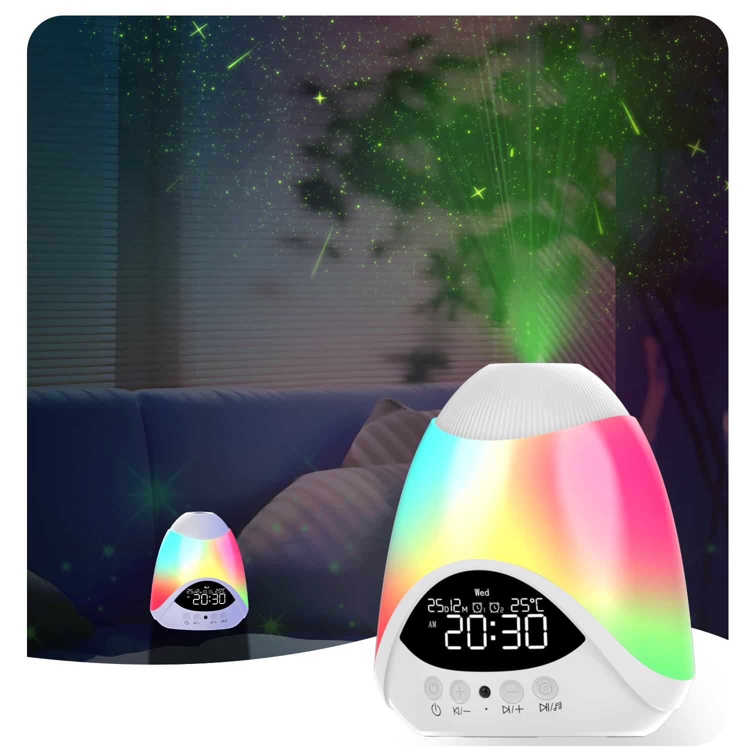 Laser Star Projector,Syslux Galaxy Projector,16 Colors & 16 White Noise Bluetooth Star Light,Bedroom Night Light with Remote & Timer,for Adults Bedroom Decoration, Valentine's Day,Kids Party,Birthday