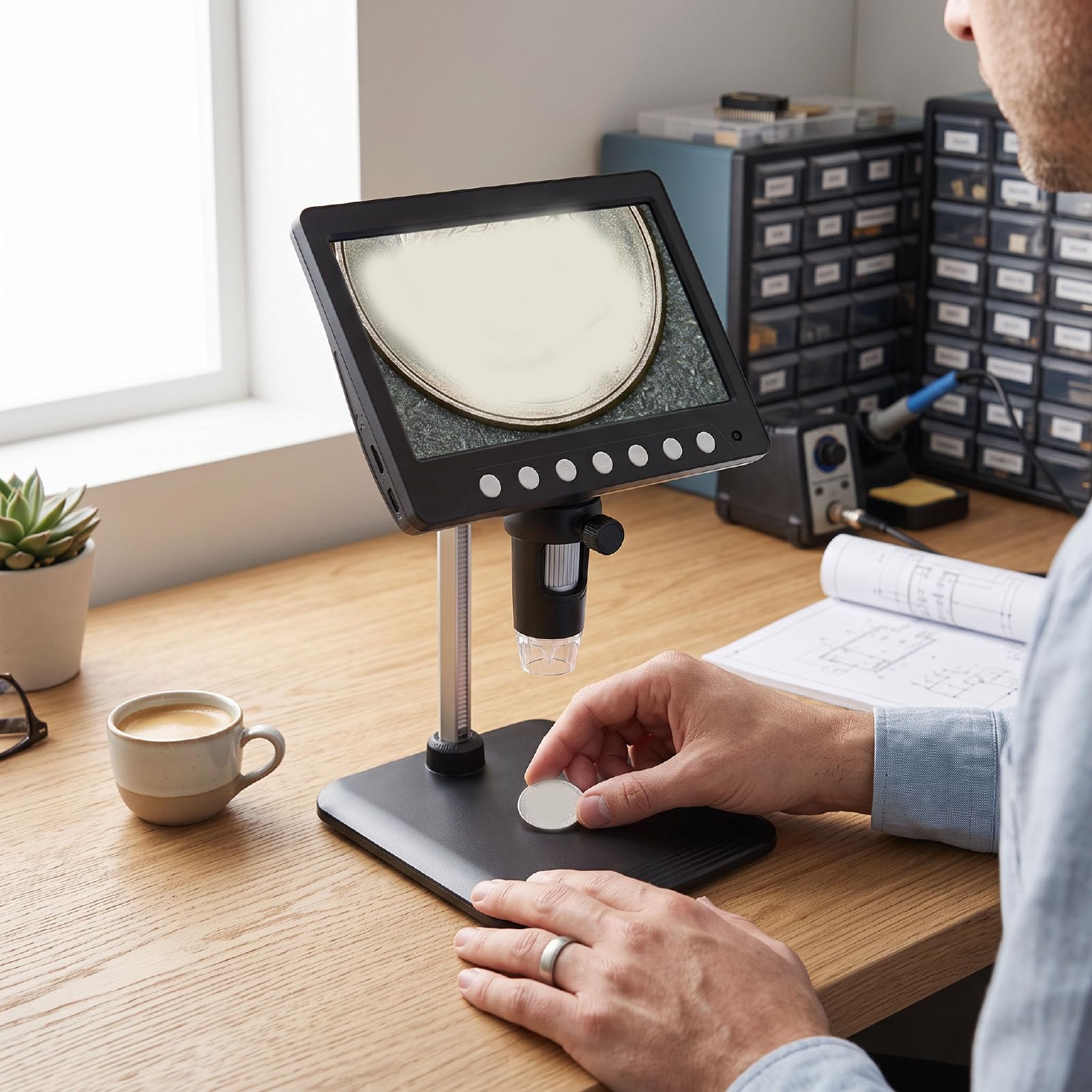 Hyuduo Digitalmikroskop 4,3 Zoll