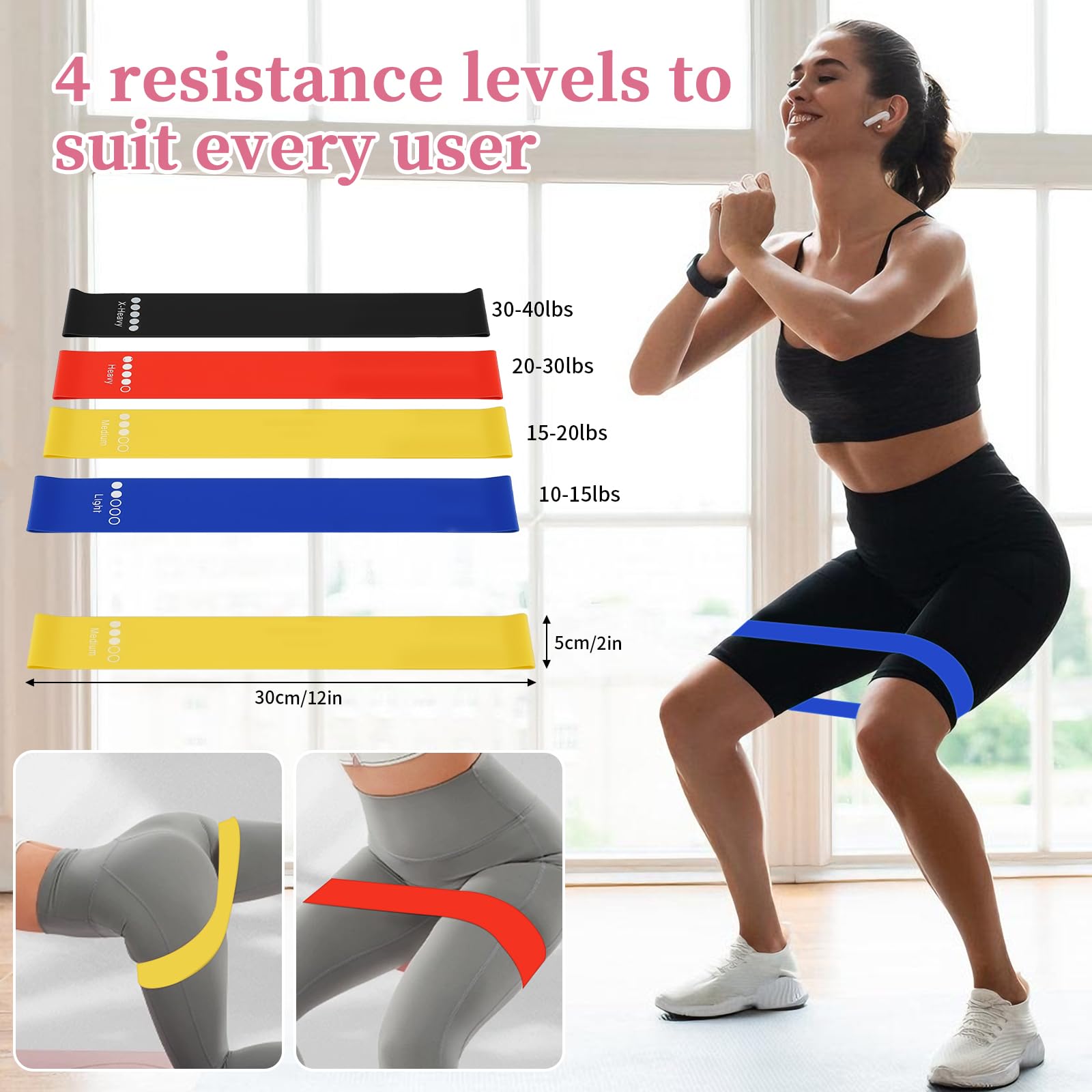 Set di 10 Accessori per Pilates,Kit Pilates Essenziale per Donne con Palla da Yoga,per Donne con Palla da Yoga,Palla da Yoga,Anello da Yoga,Borsa Portatile,Anello di Tensione,Fascia Fitness