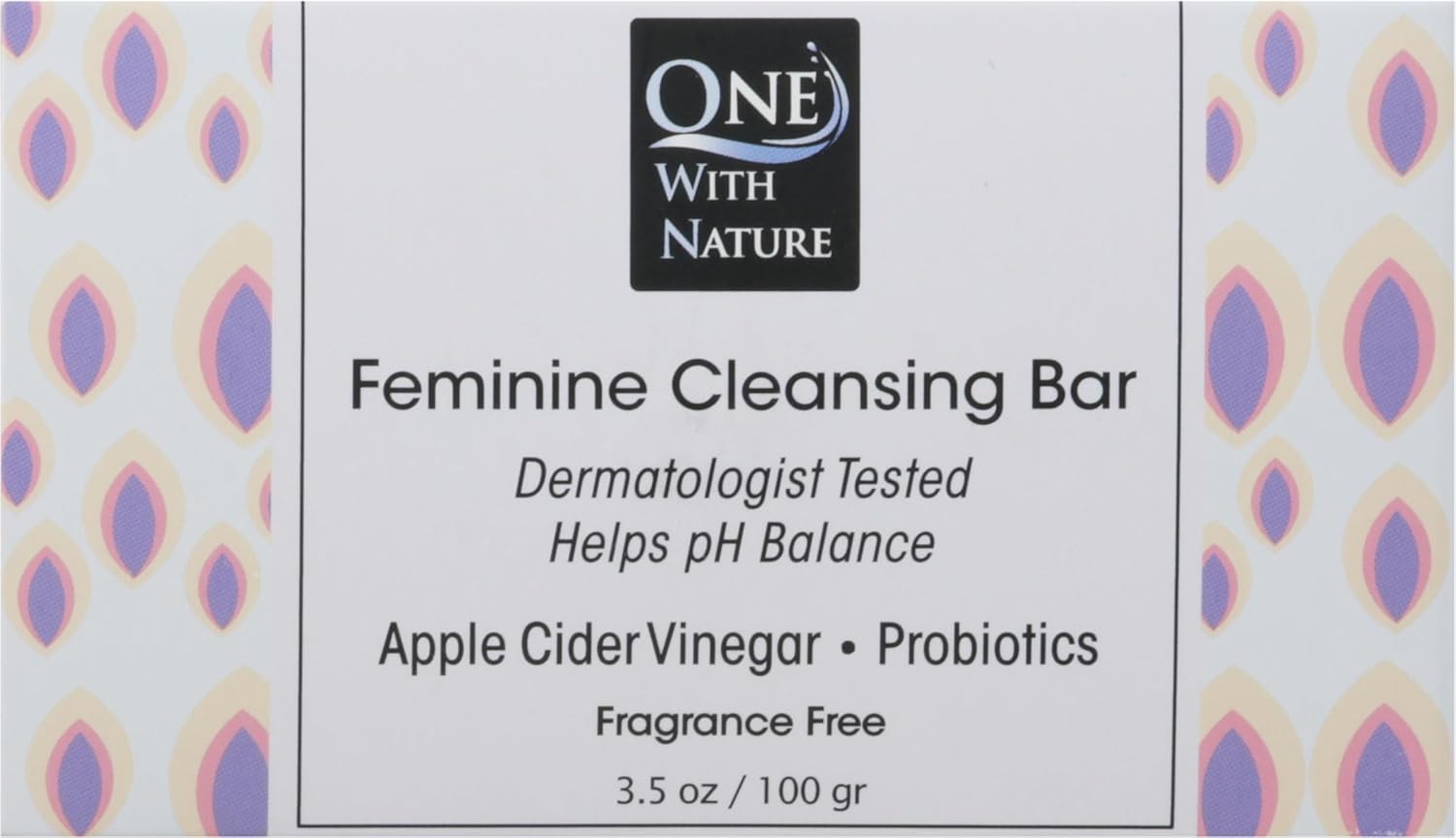 One With Nature Fragrance Free Feminine Cleansing Bar, 3.5 OZ One With Nature Fragrance Free Feminine Cleansing Bar, 3.5 OZ