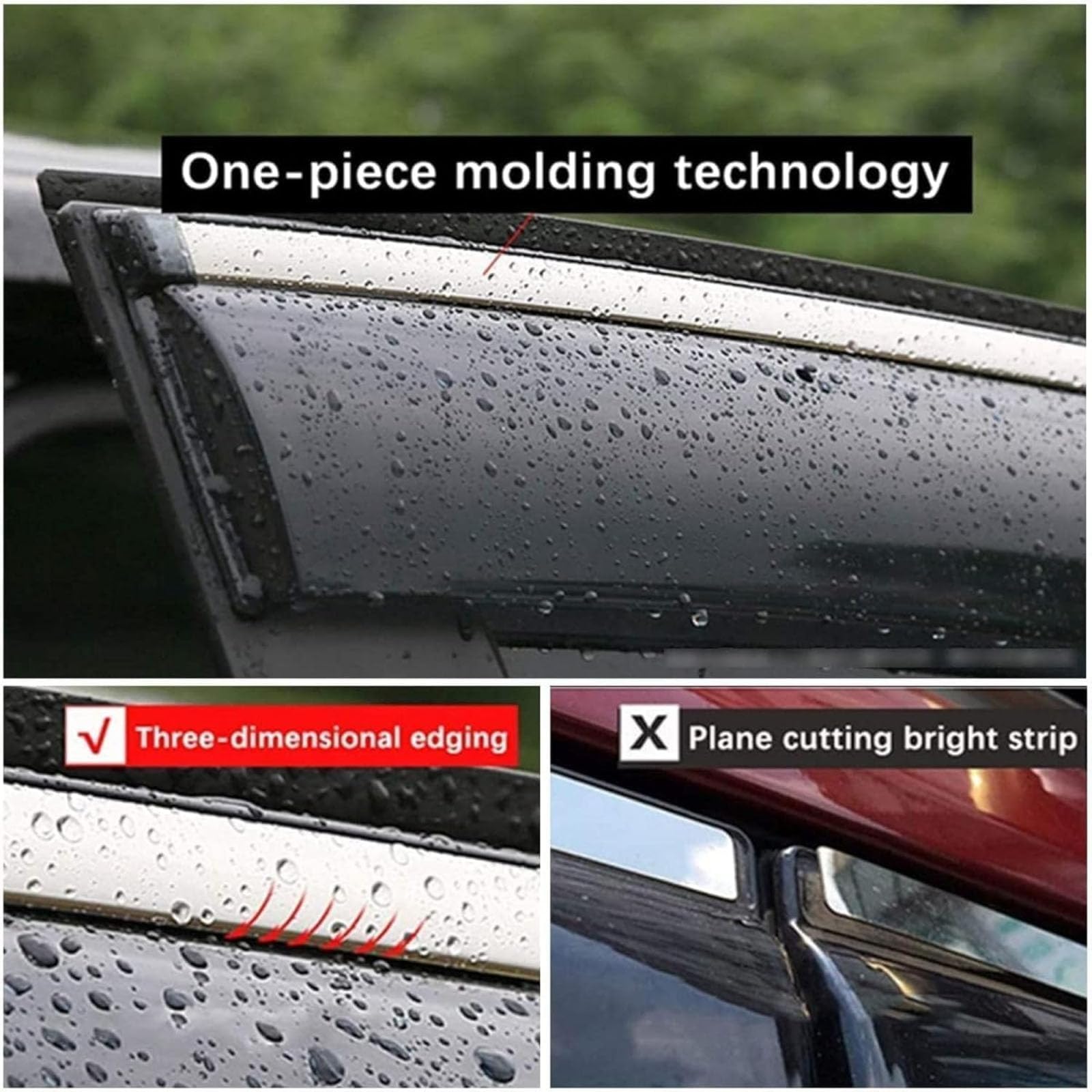Auto Windabweiser Regenschutz für Stream MK1-RN1-5 2000-2005, Regenabweise Autofenster Anklebbare Windschutz Integrierte Deflektoren Zubehör