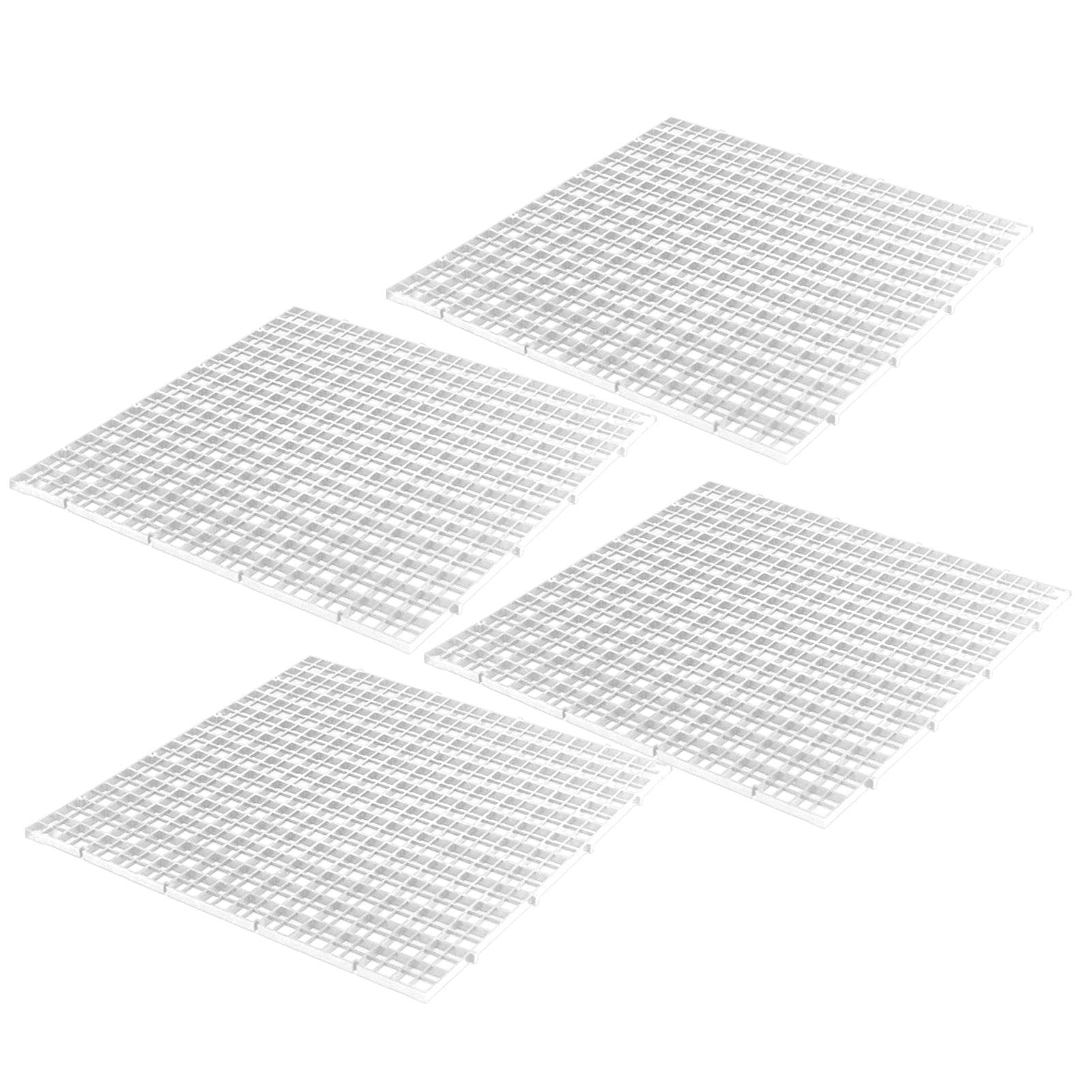 Couvercle d'aquarium – Capots d'aquarium – 4 panneaux de grille pour couvercle d'aquarium 30 x 30 cm | filtrante pour aquarium | Terrasse tortue, couvercle anti-saut pour terrarium empêche les