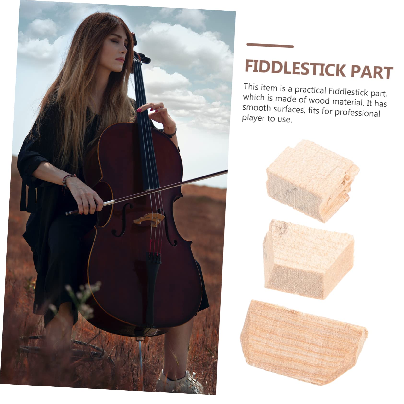 ibasenice 8ensembles Calottes Bois Pour De Remplacement Pour Archet Accessoires Pratiques Et Durables Pour Musiciens