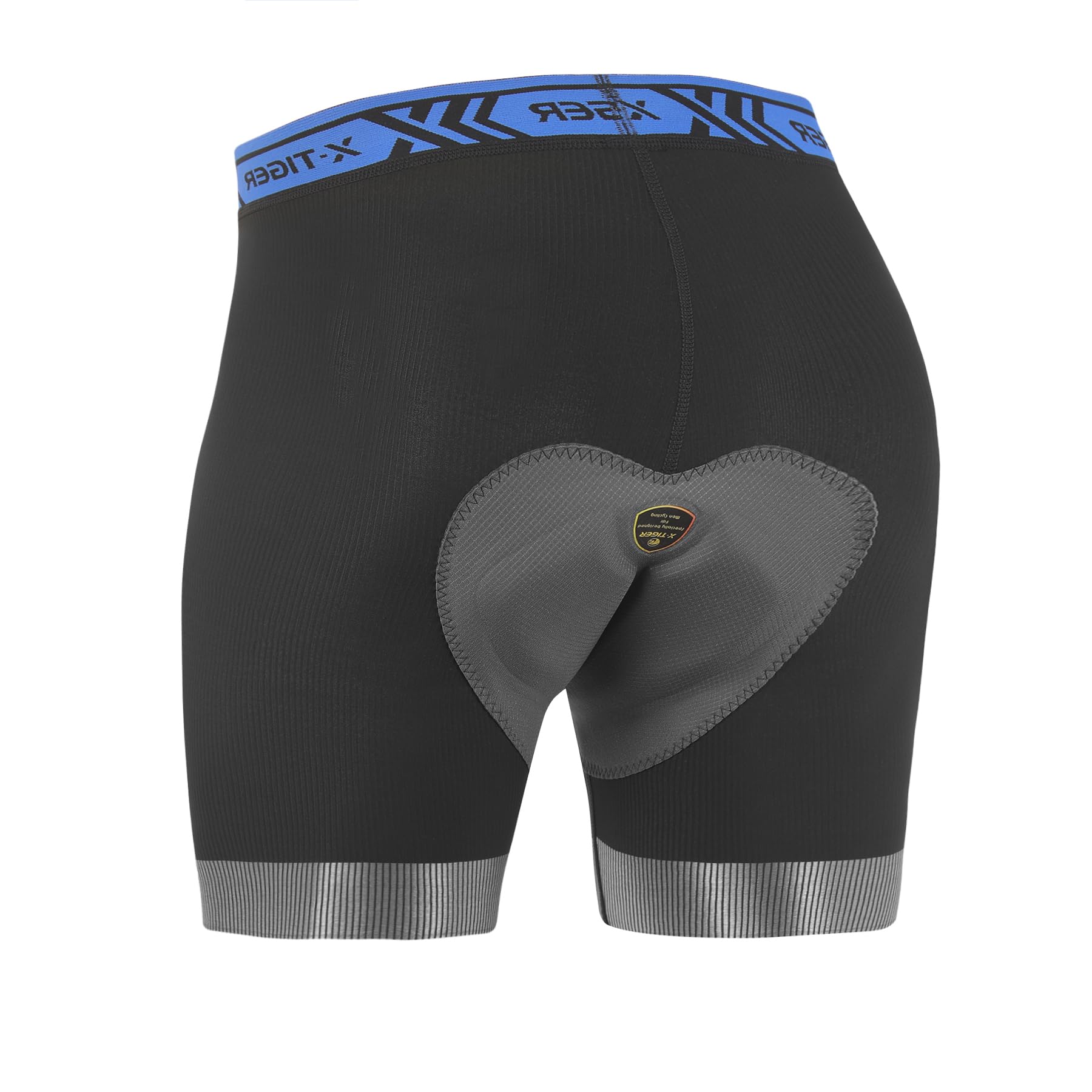 X-TIGER Pantaloncini Ciclismo Uomo Spugna Imbottito Traspirante Biancheria Intimo Mutande Pantaloni MTB Boxer Bici