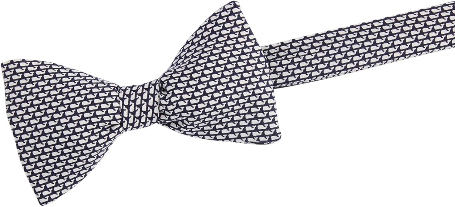vineyard vines Men's Micro Whales Silk Bow Tie