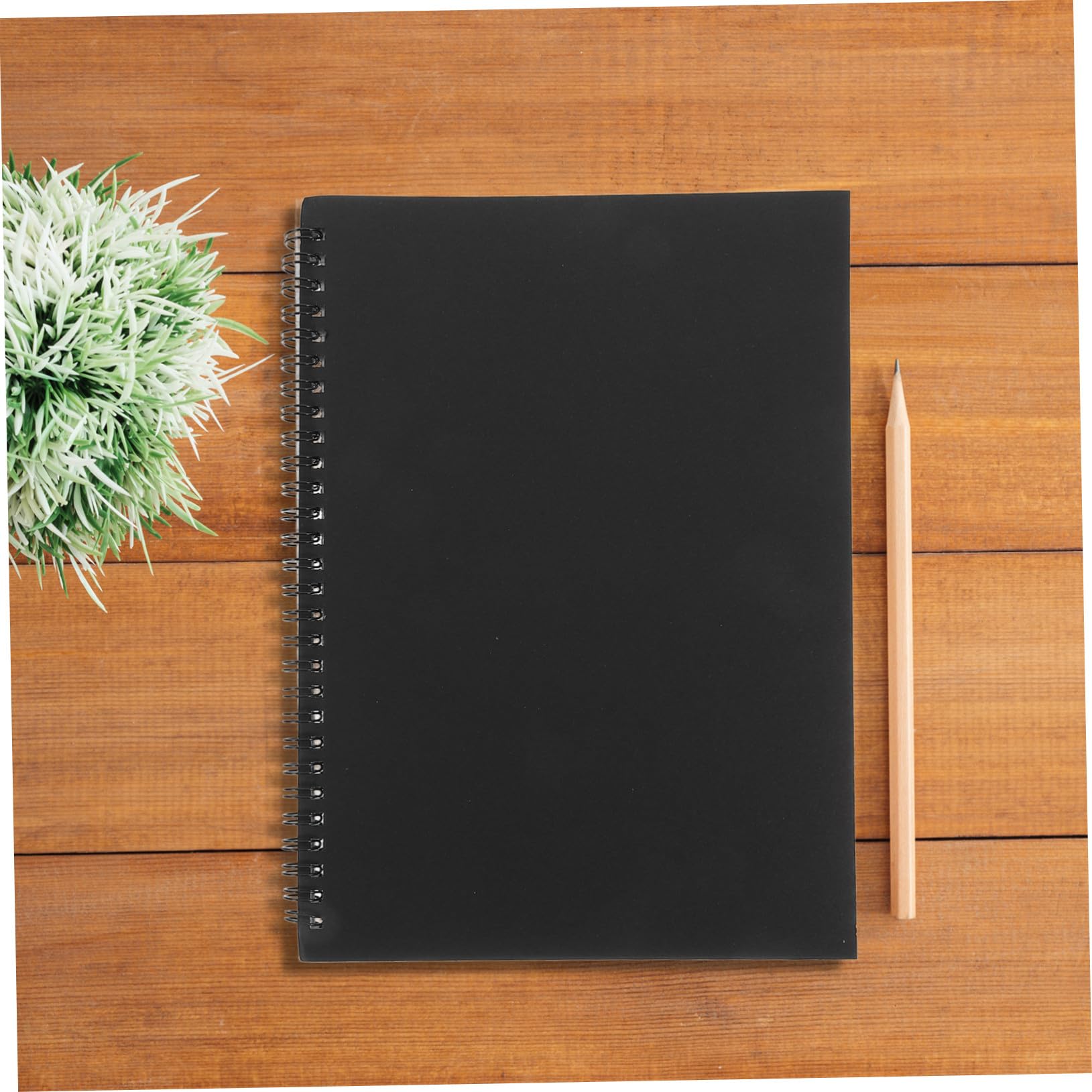 4 Stück Teiliges Spiralnotizbuch Kariert mit Robustes Kraftpapier Cover Langlebiges Business Notizbuch für Büro Schule und Notizen für Langzeitnotizen und Praktische Nutzung