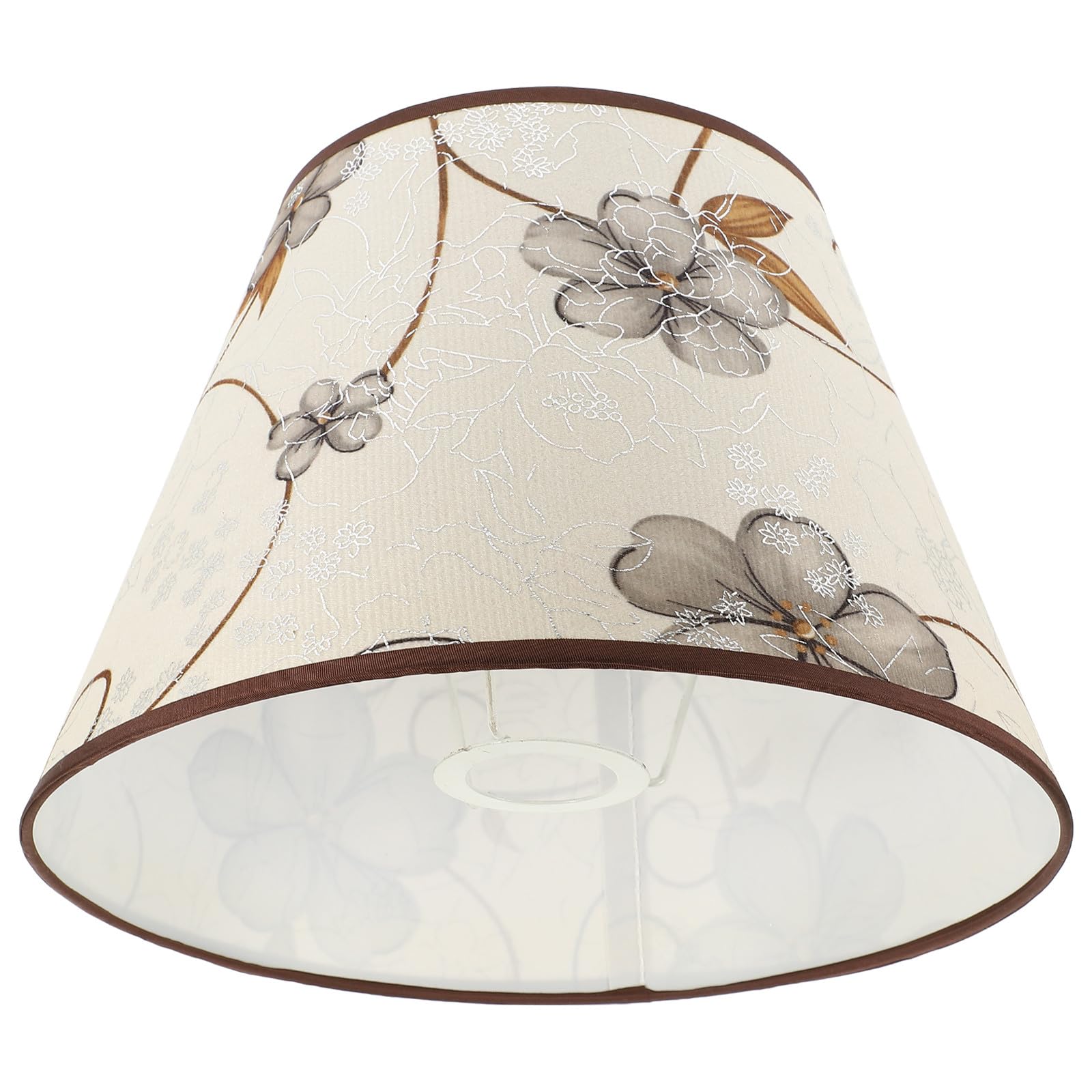 Vintage Lampenschirm für Tischlampe E27 aus Stoff, Blütenform