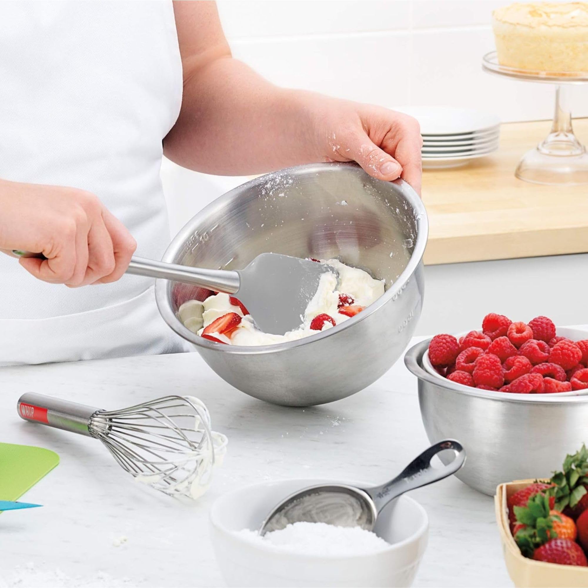 Tovolo Flex-Core Pfannenwender mit Edelstahlgriff, hitzebeständiger und BPA-freier Silikonwenderkopf, sicher für Gusseisen & Antihaft-Kochgeschirr, spülmaschinenfest: Zuhause & Küche