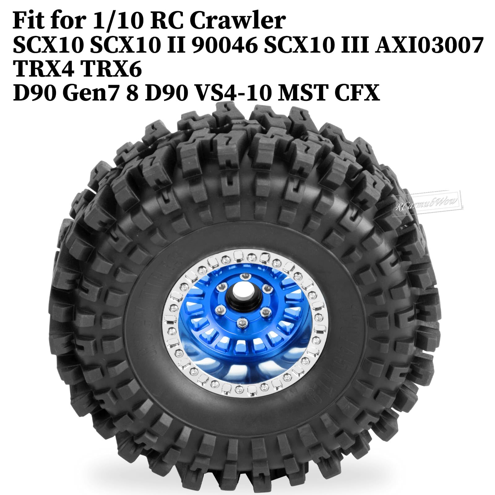 Amazon.co.jp: RcarmubWow 1.9インチ ビードロック RCホイールとタイヤ