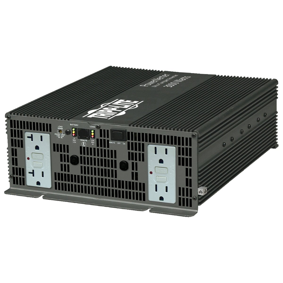 Tripp Lite PV3000GFCI Heavy Duty Inverter 3000W 12V DC to AC 120V 5-15R GFCI 4 Outlet